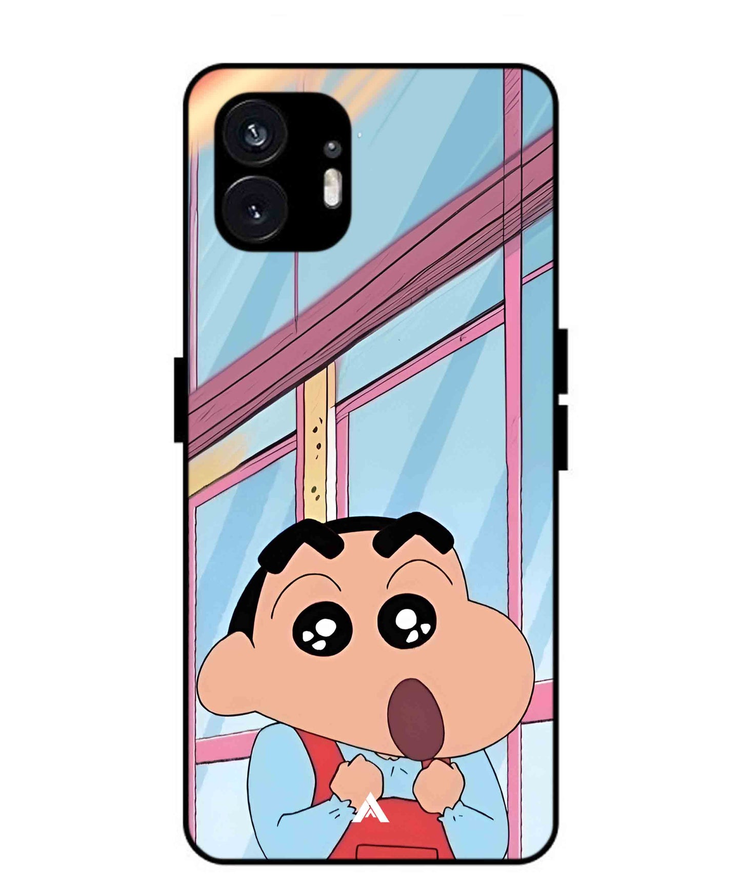 Shinchan Oouo Metal Back Cover Phone Case for Nothing Phone 2a