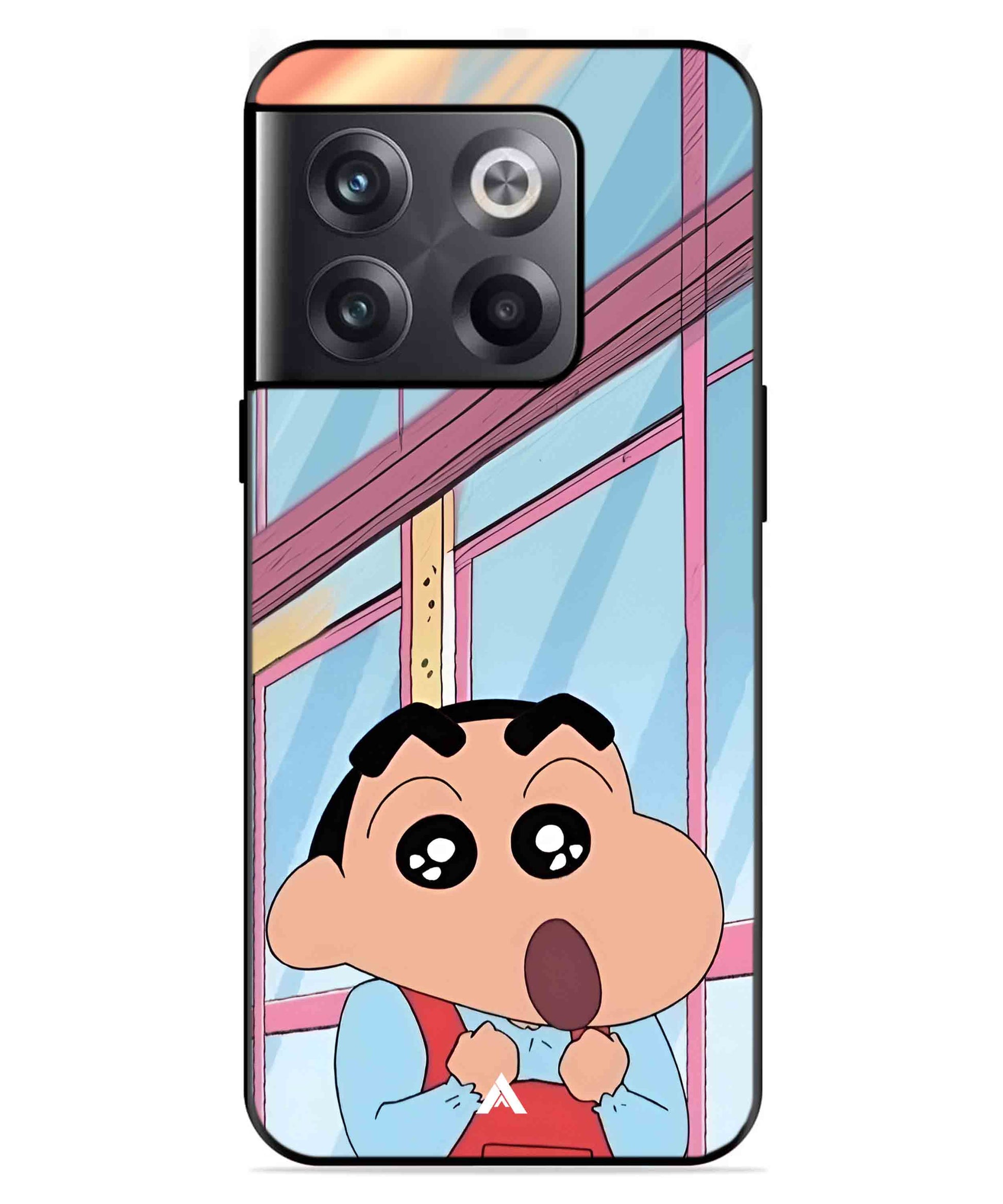 Shinchan Oouo Metal Back Cover Phone Case for Oneplus 10T