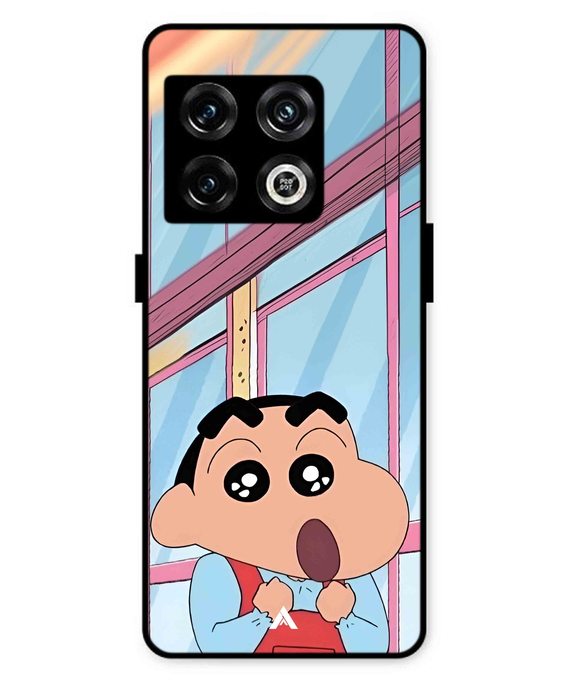 Shinchan Oouo Metal Back Cover Phone Case for Oneplus 10 Pro