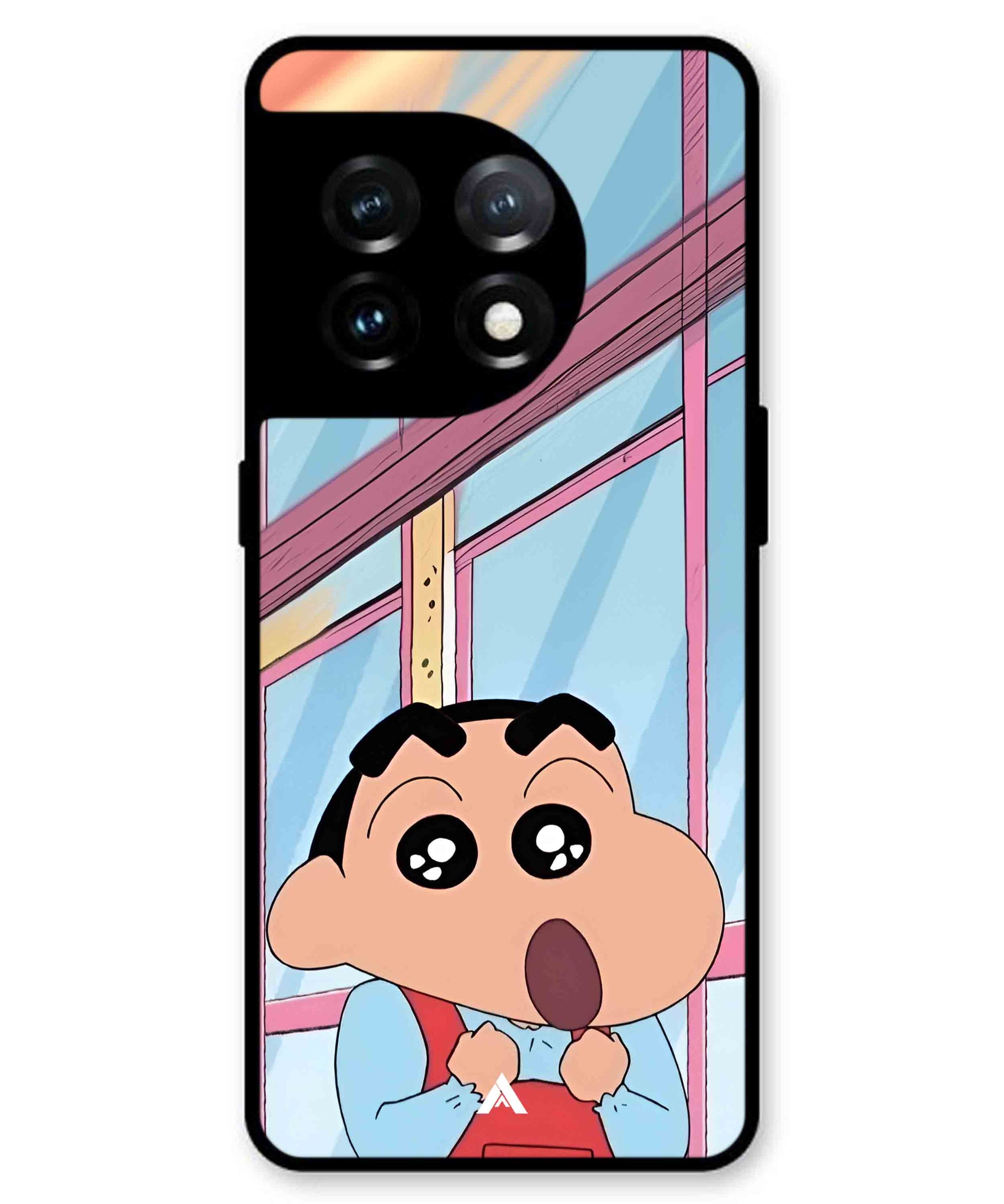 Shinchan Oouo Metal Back Cover Phone Case for Oneplus 11