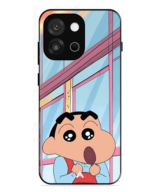 Shinchan Oouo Metal Back Cover Phone Case for Oneplus 13s