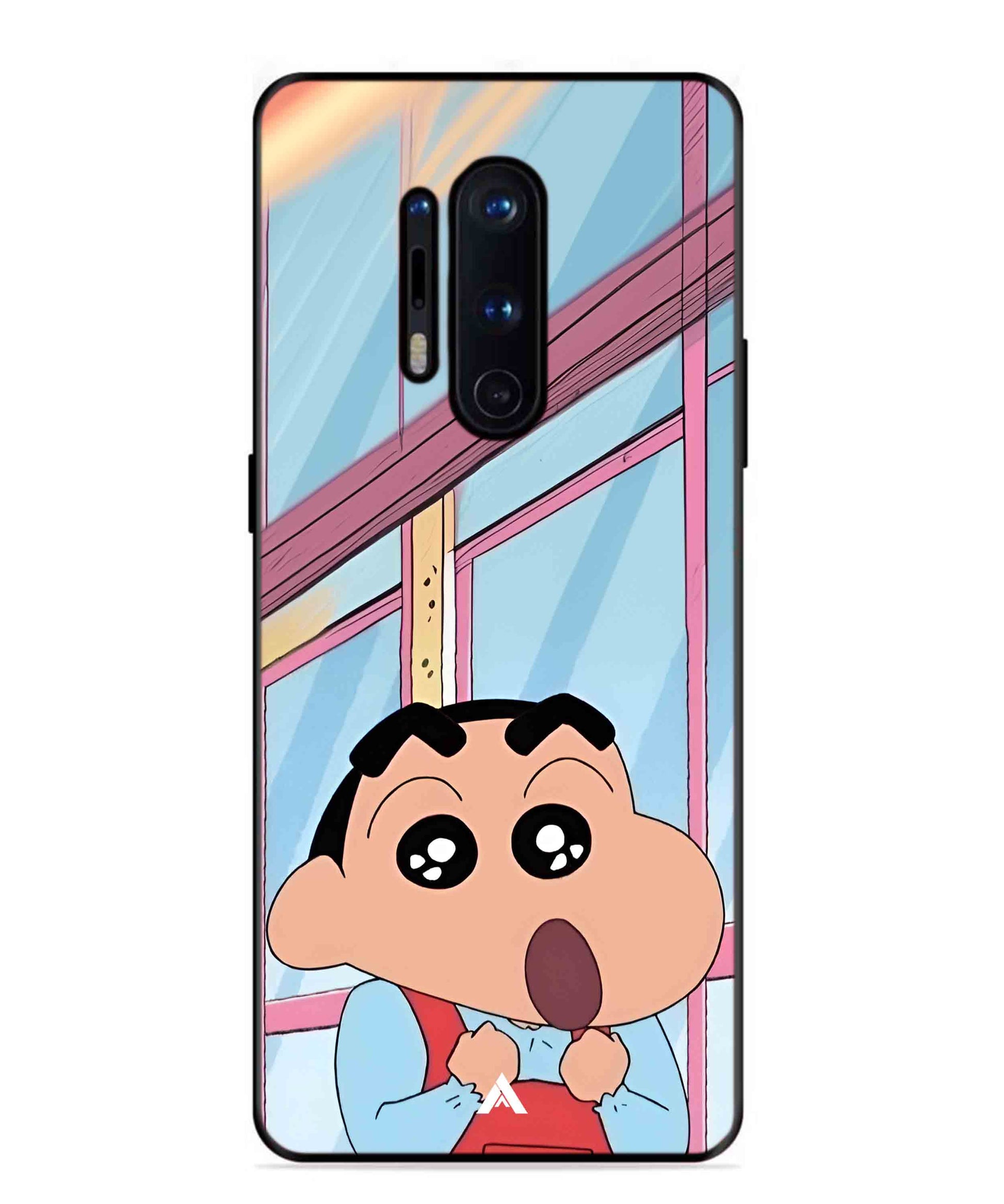 Shinchan Oouo Metal Back Cover Phone Case for Oneplus 8 Pro