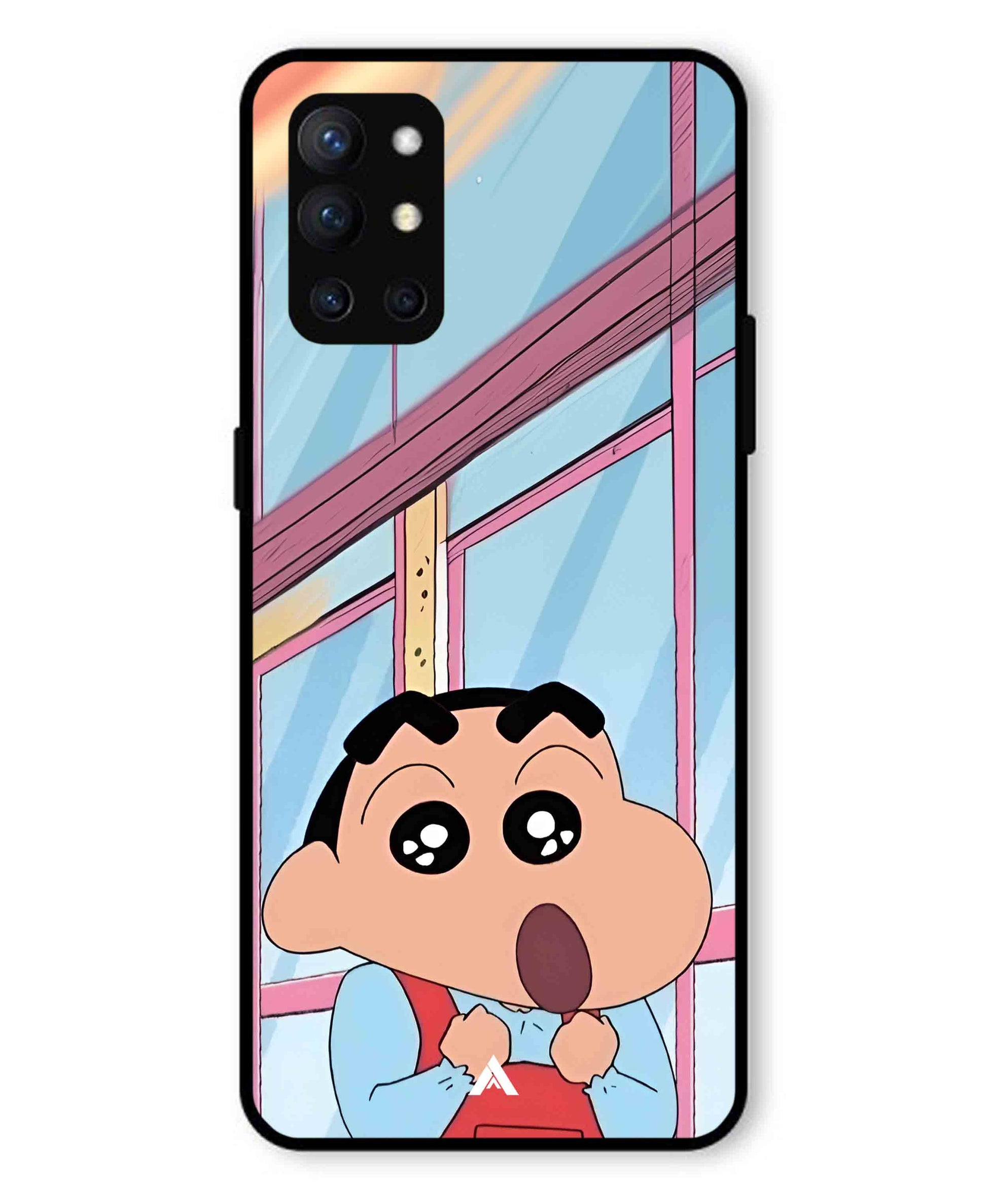 Shinchan Oouo Metal Back Cover Phone Case for Oneplus 9R