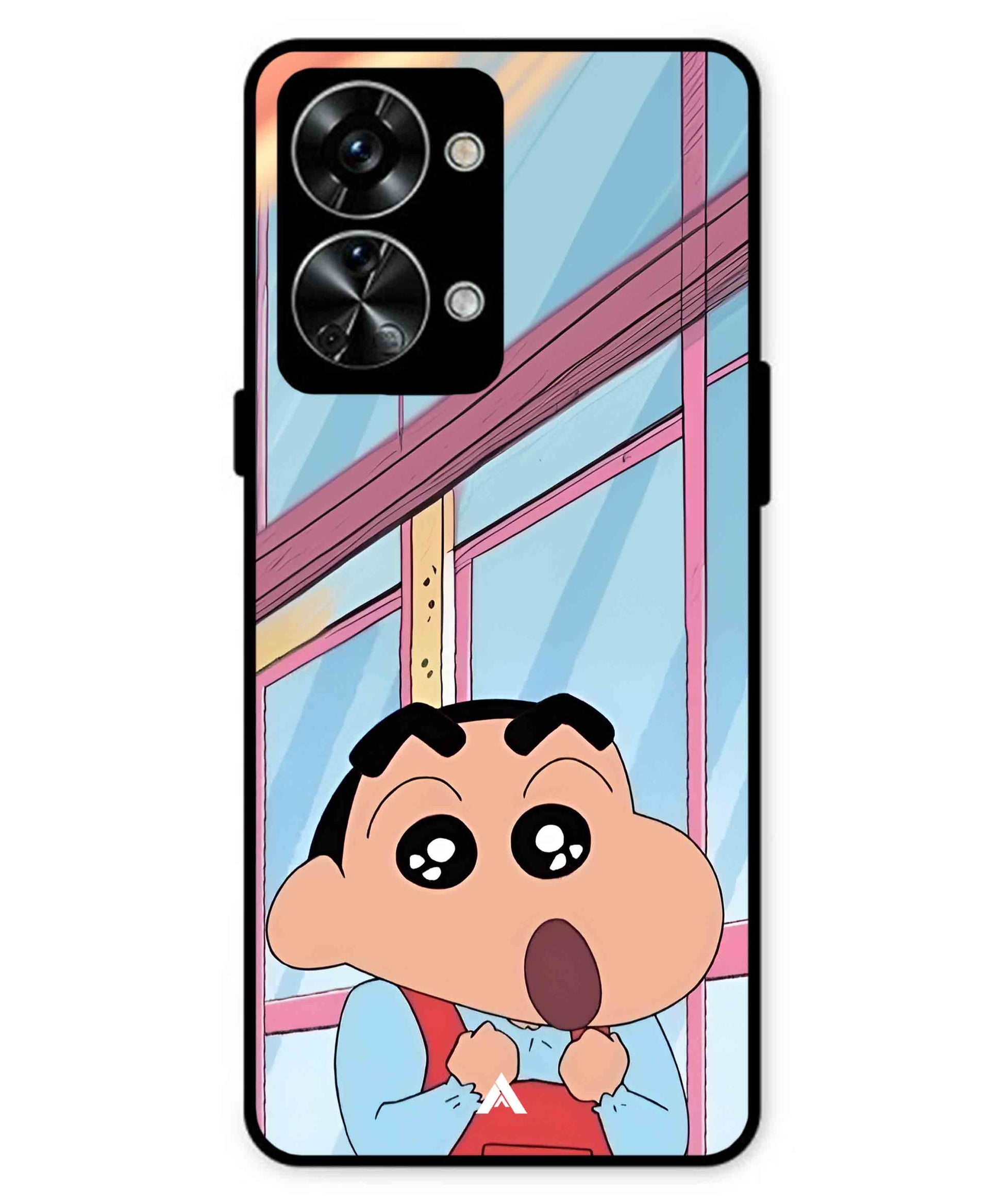 Shinchan Oouo Metal Back Cover Phone Case for Oneplus Nord 2T
