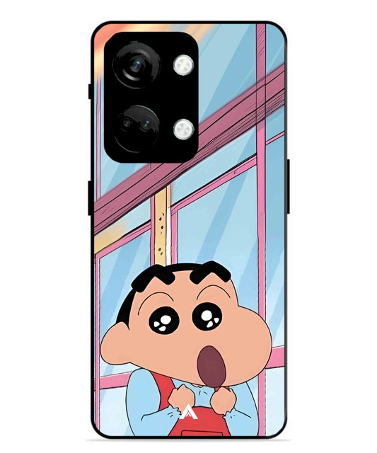 Shinchan Oouo Metal Back Cover Phone Case for Oneplus Nord 3