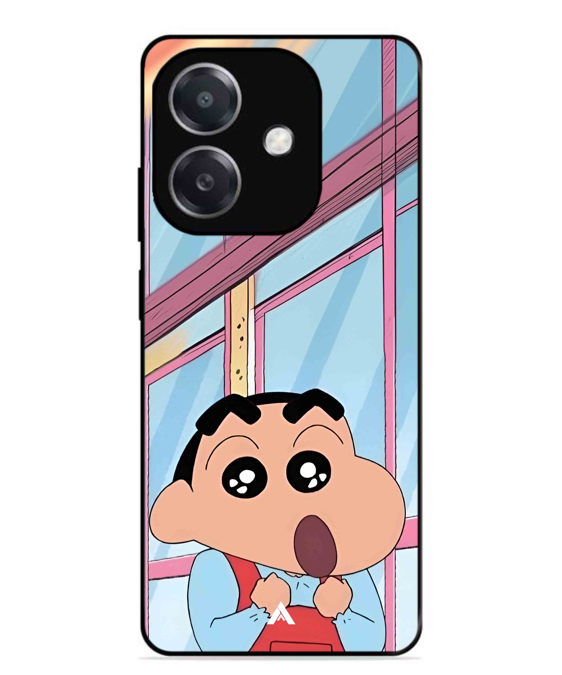 Shinchan Oouo Metal Back Cover Phone Case for Oppo A3