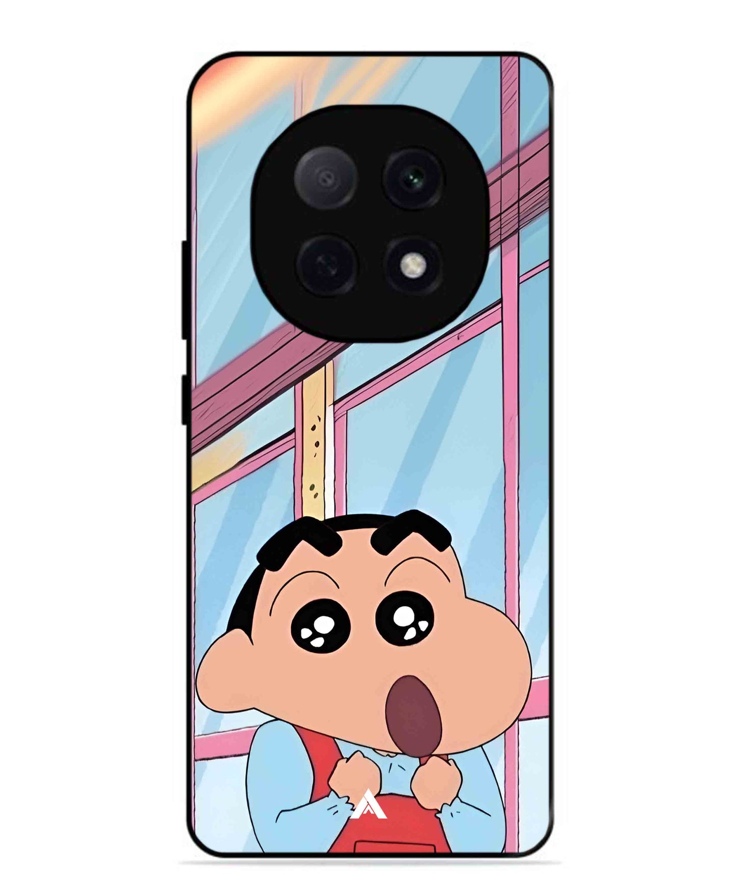 Shinchan Oouo Metal Back Cover Phone Case for Oppo F29 Pro