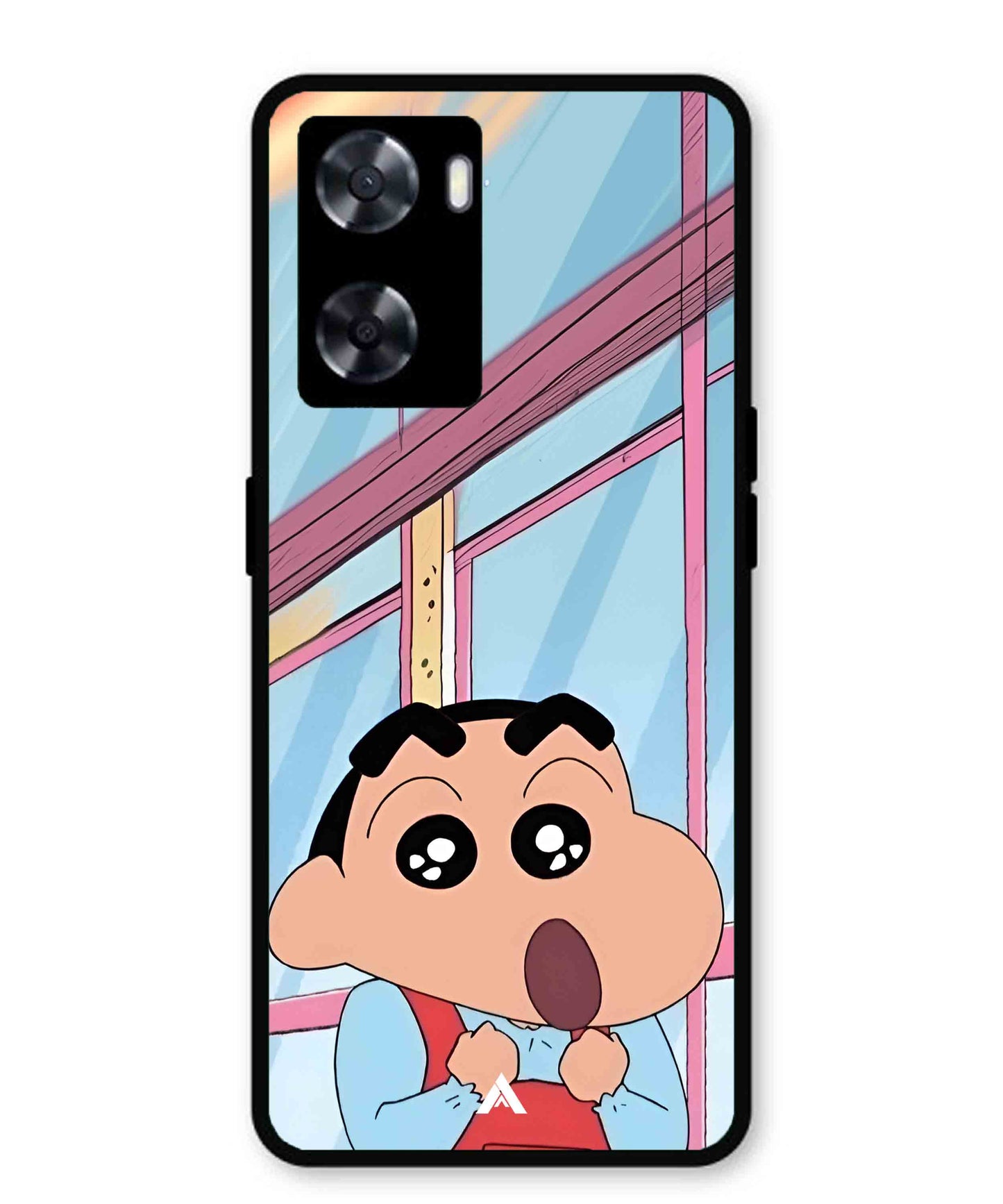 Shinchan Oouo Metal Back Cover Phone Case for Oppo K10