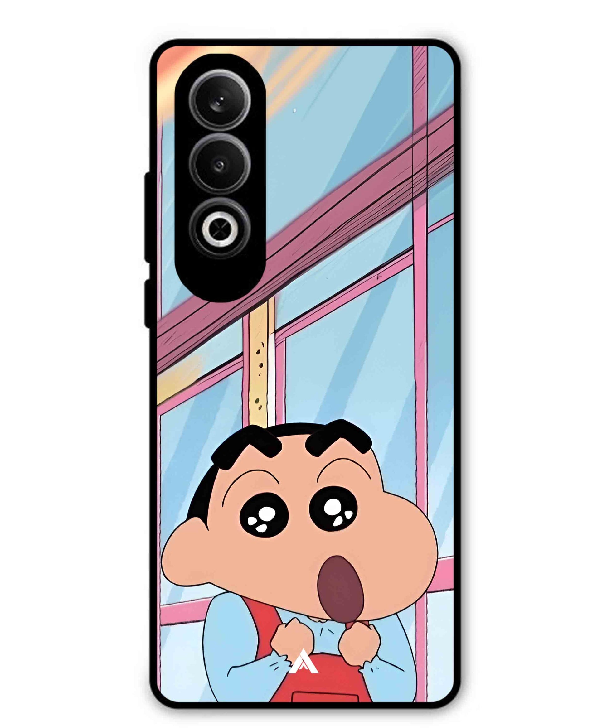 Shinchan Oouo Metal Back Cover Phone Case for Oppo K12