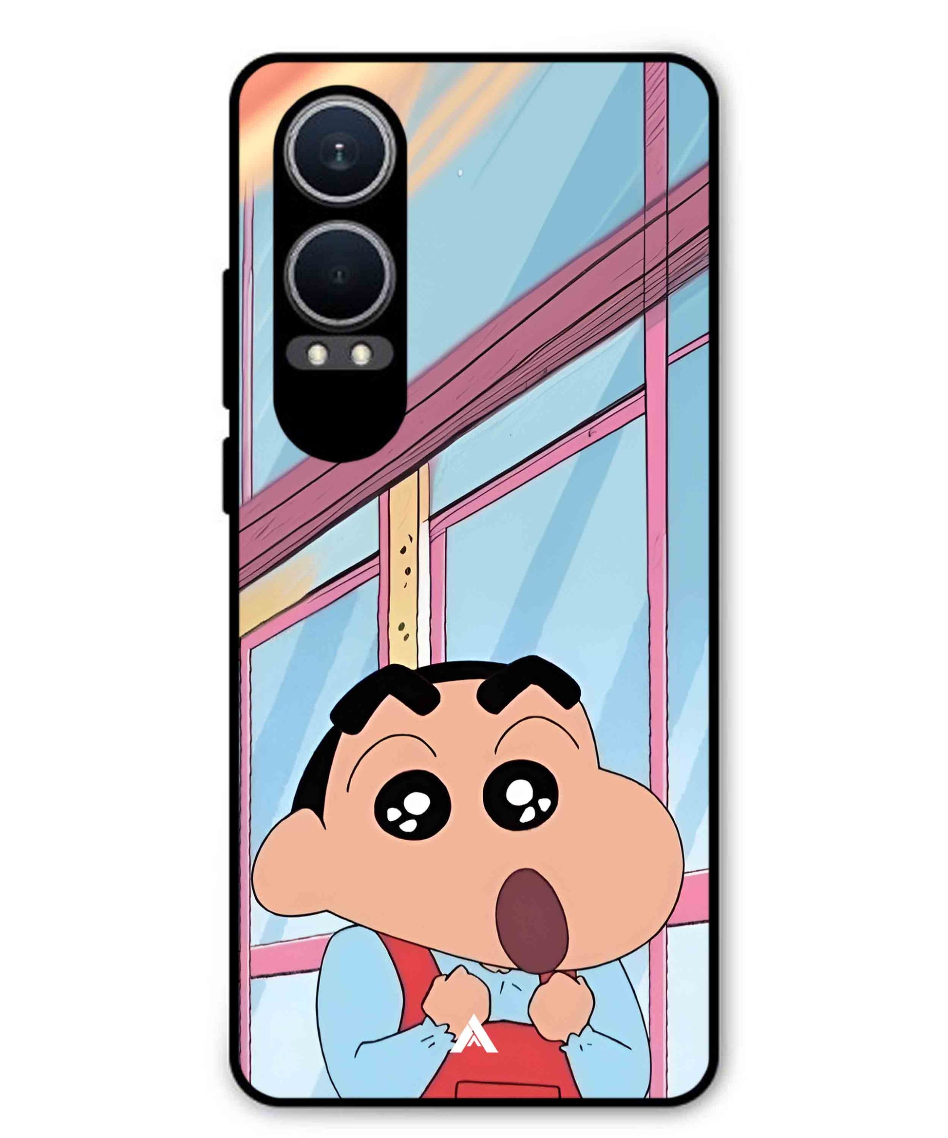 Shinchan Oouo Metal Back Cover Phone Case for Oppo K12x