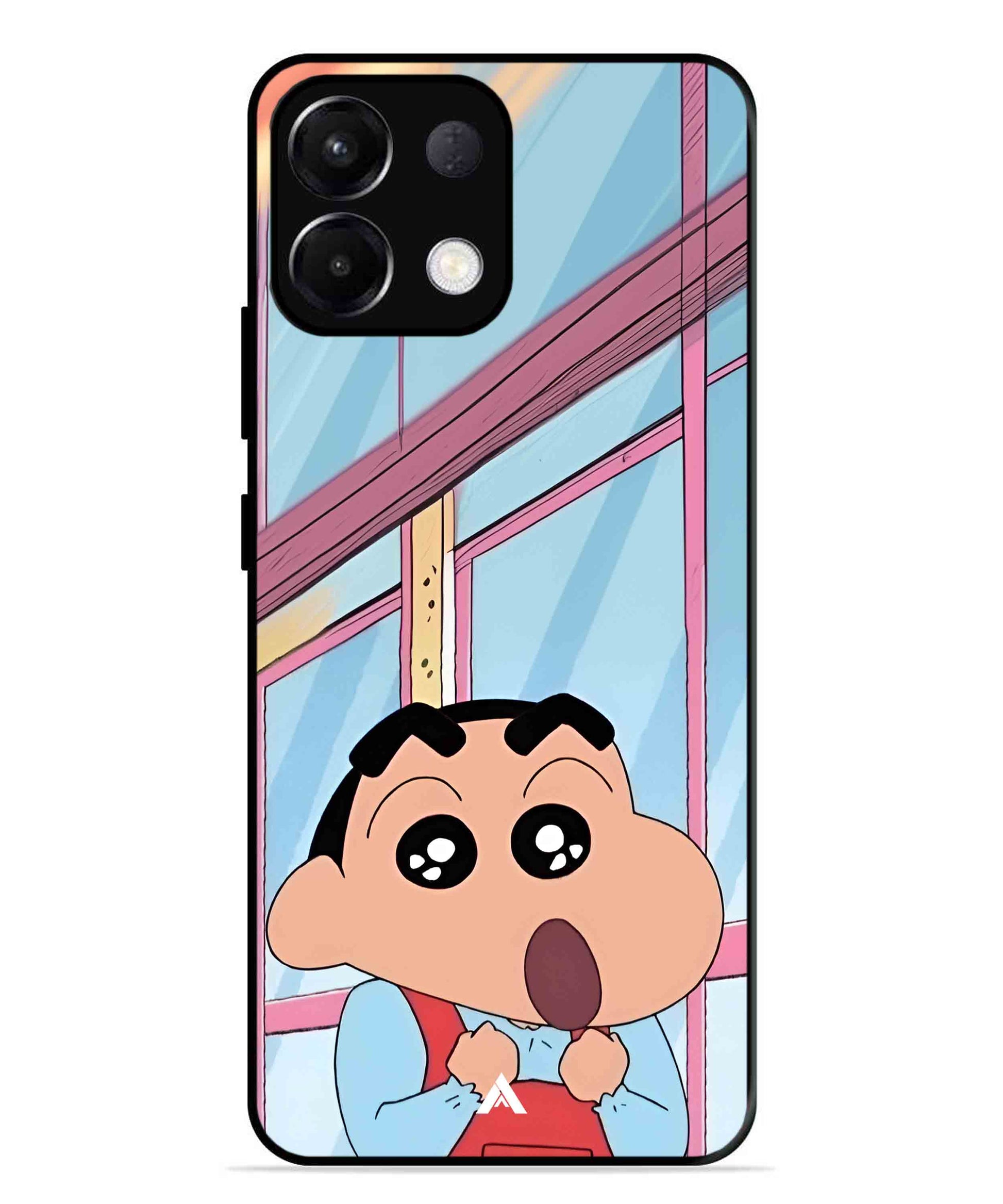 Shinchan Oouo Metal Back Cover Phone Case for Oppo K13