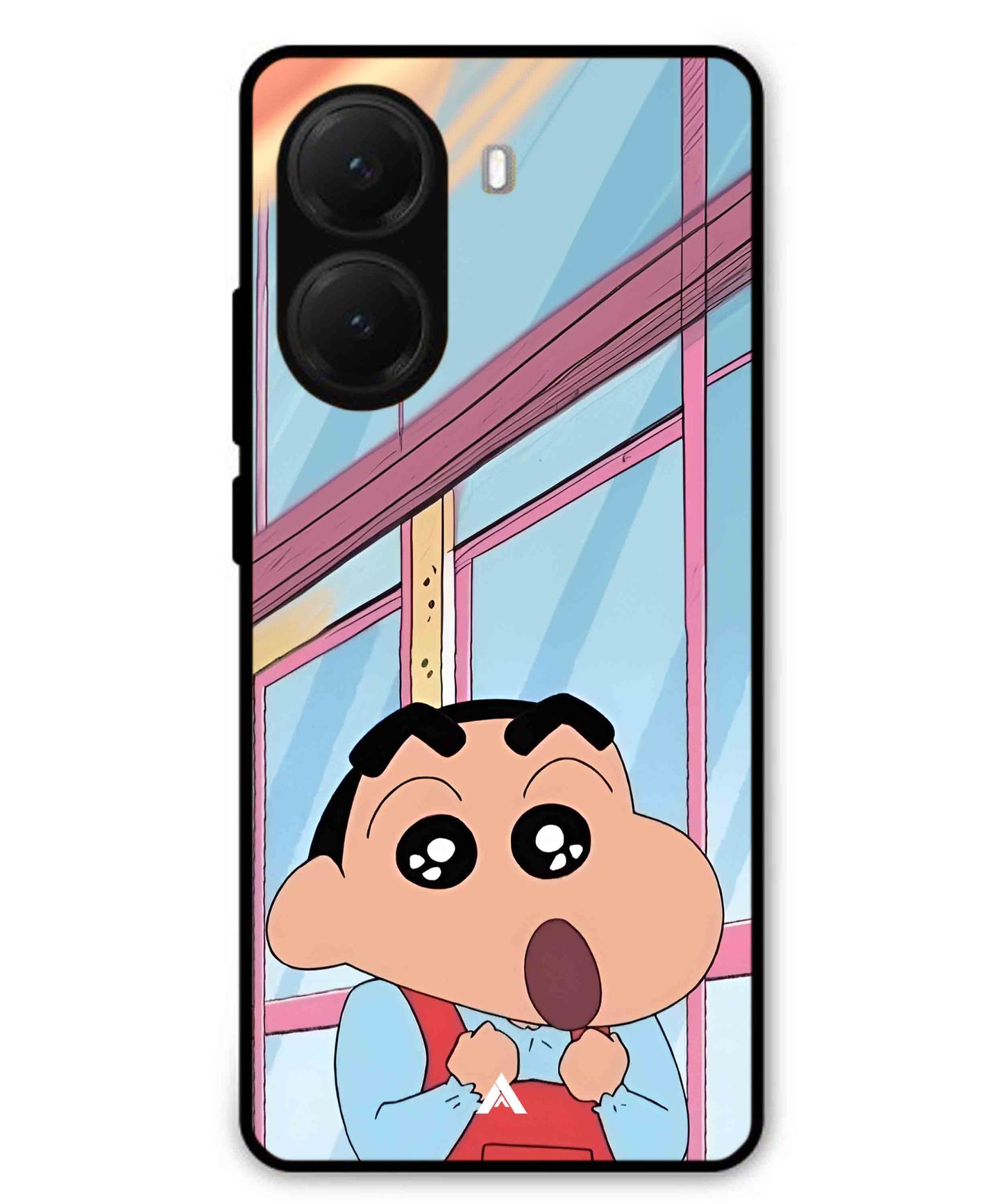 Shinchan Oouo Metal Back Cover Phone Case for Poco X7 Pro