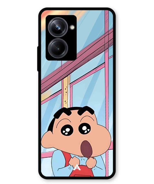 Shinchan Oouo Metal Back Cover Phone Case for Realme 10 Pro