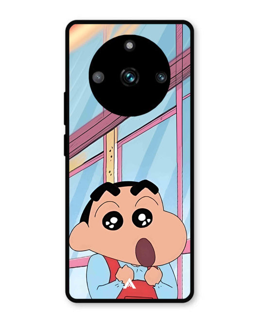 Shinchan Oouo Metal Back Cover Phone Case for Realme 11 Pro Plus