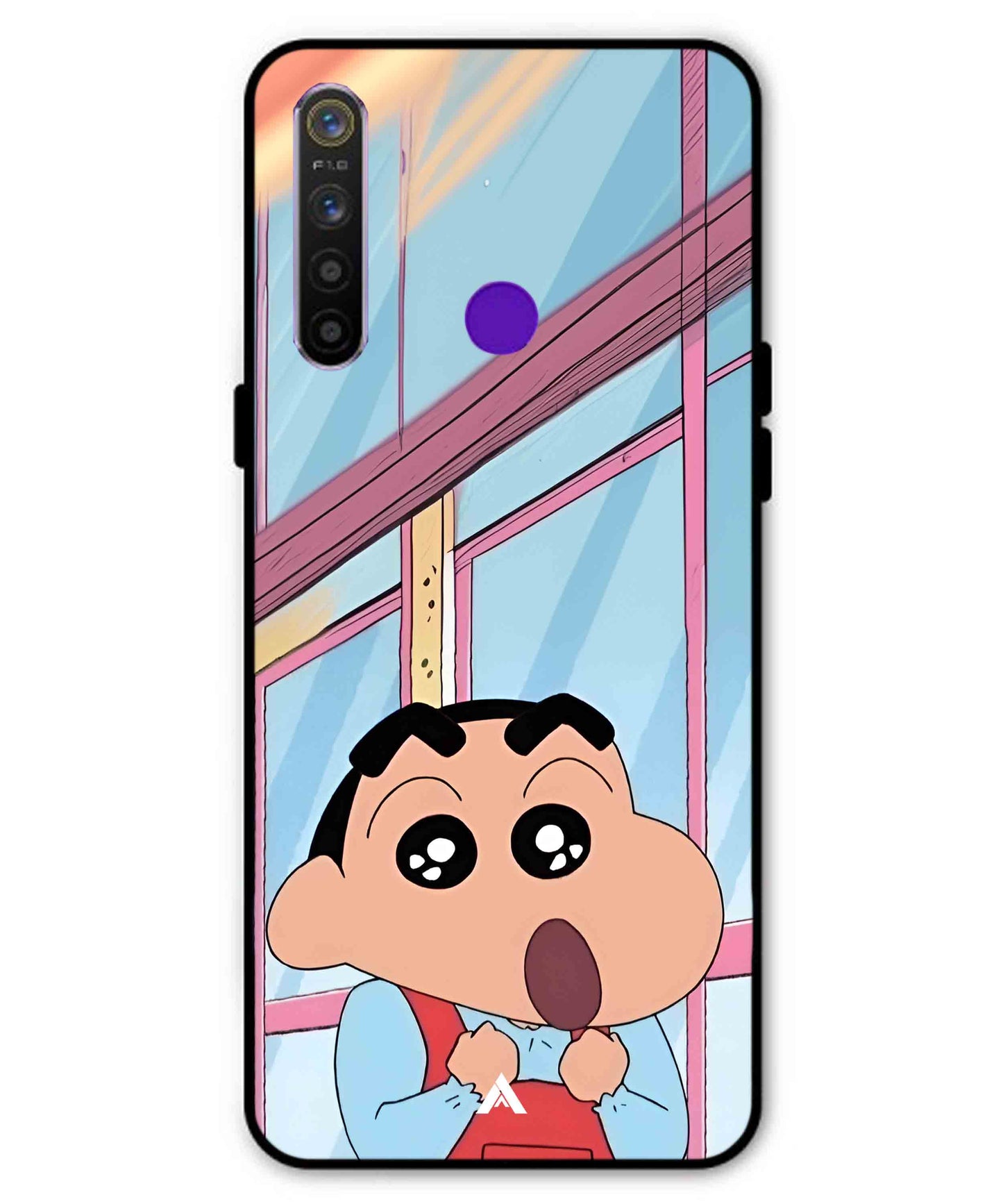 Shinchan Oouo Metal Back Cover Phone Case for Realme 5