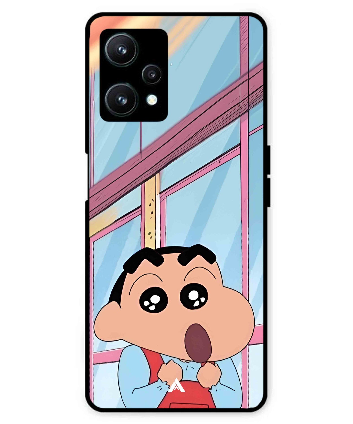 Shinchan Oouo Metal Back Cover Phone Case for Realme 9 SE