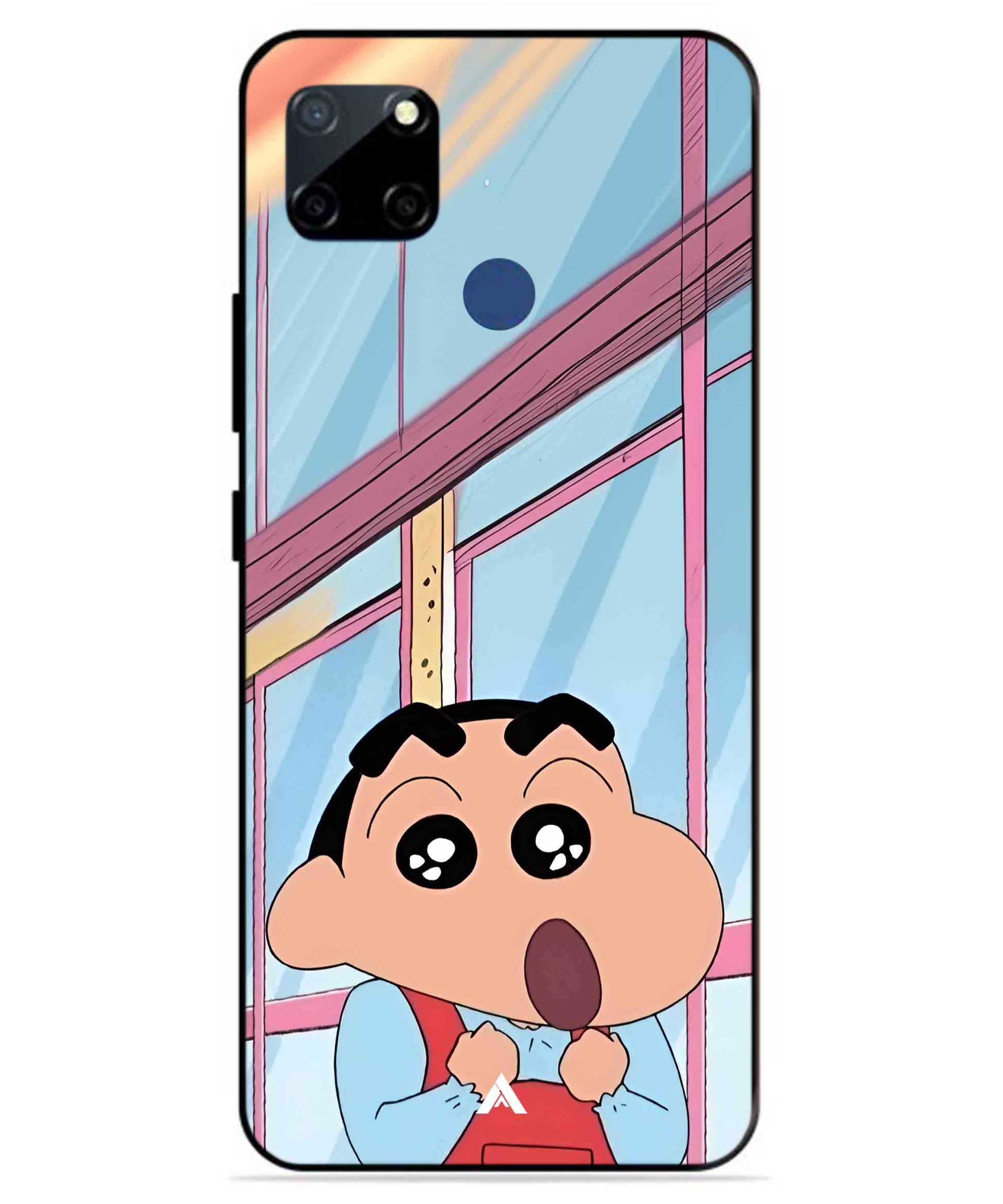 Shinchan Oouo Metal Back Cover Phone Case for Realme C23