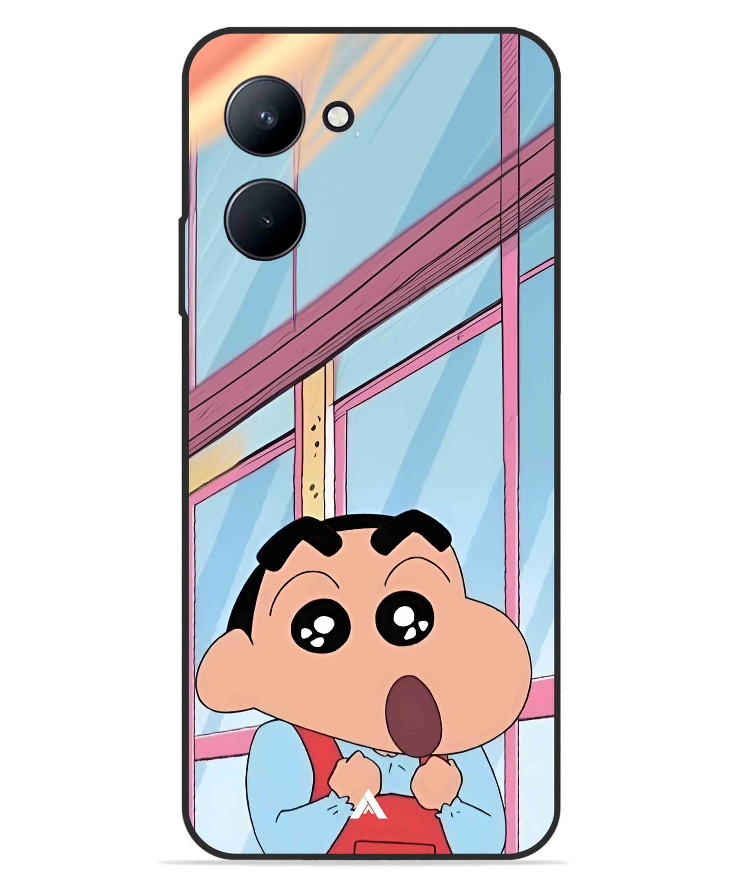 Shinchan Oouo Metal Back Cover Phone Case for Realme C33