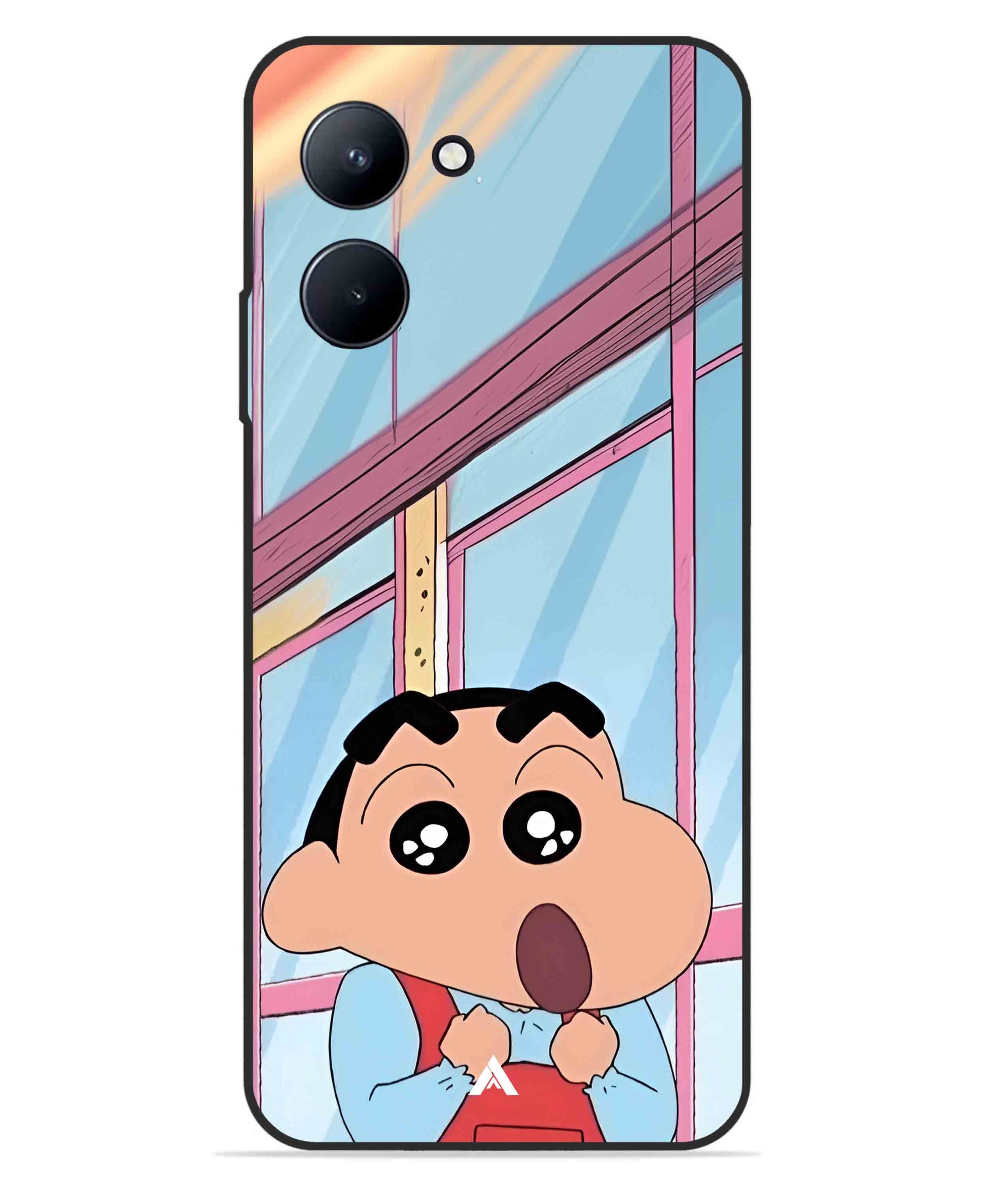 Shinchan Oouo Metal Back Cover Phone Case for Realme C33