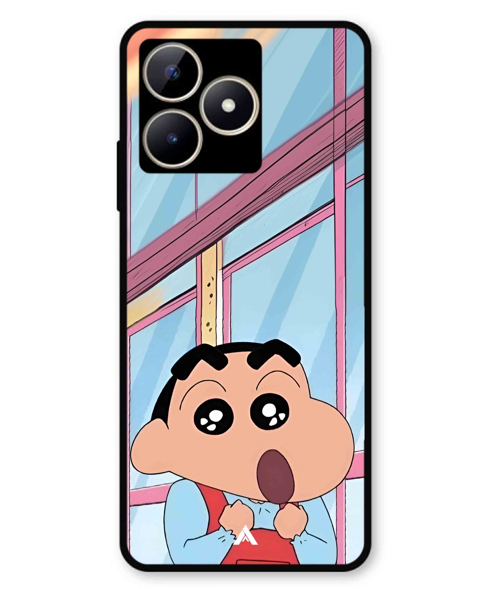 Shinchan Oouo Metal Back Cover Phone Case for Realme C53