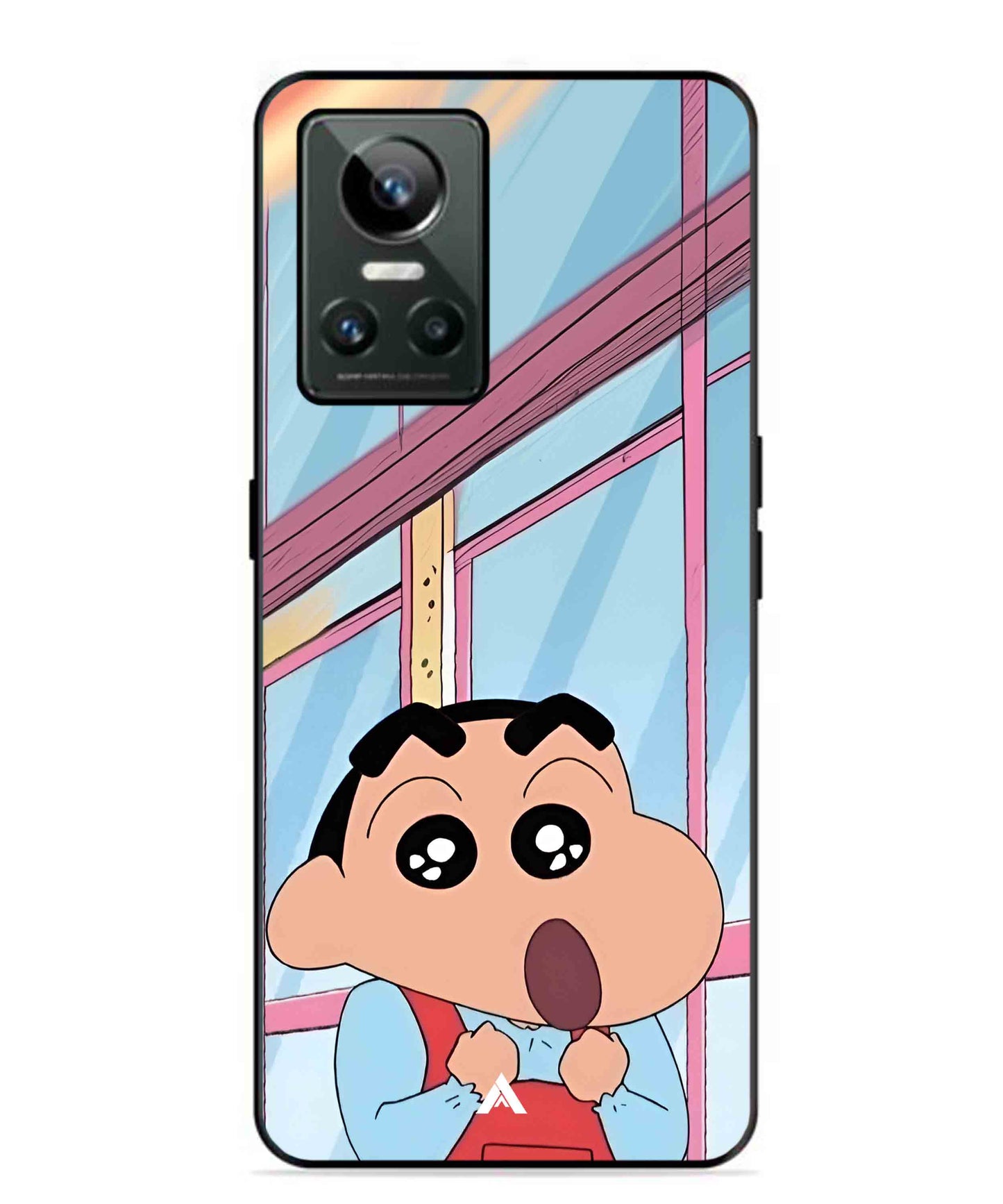 Shinchan Oouo Metal Back Cover Phone Case for Realme GT Neo 3
