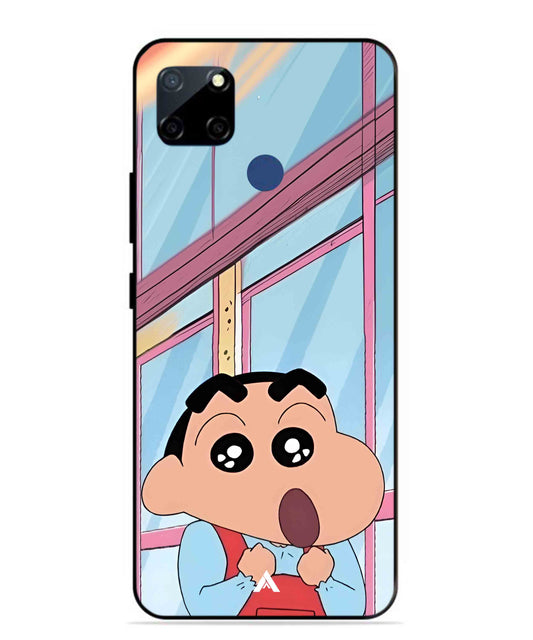 Shinchan Oouo Metal Back Cover Phone Case for Realme Narzo 20