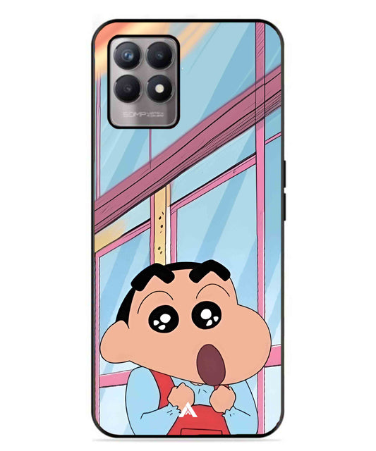 Shinchan Oouo Metal Back Cover Phone Case for Realme Narzo 50