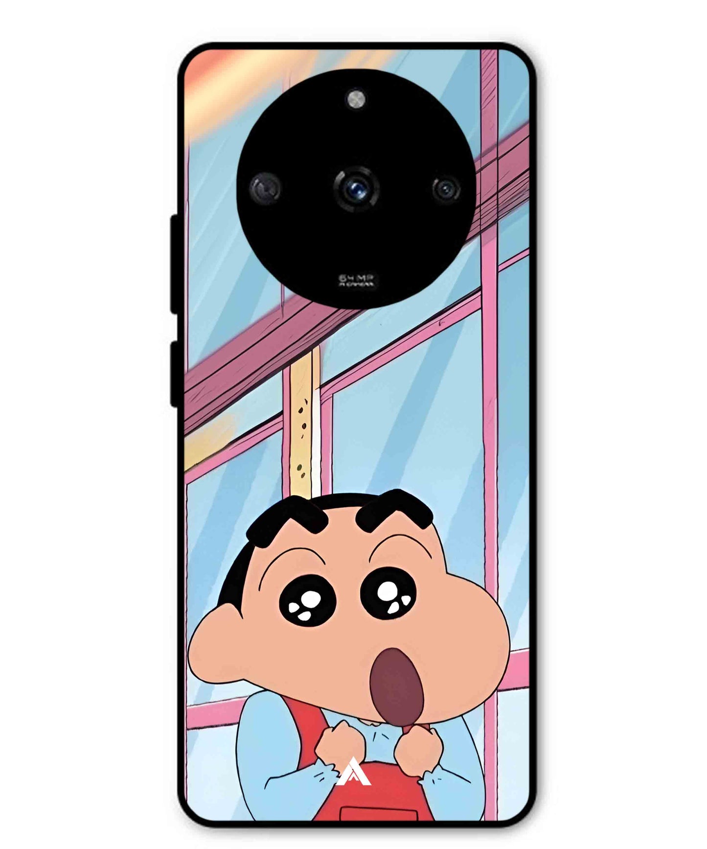 Shinchan Oouo Metal Back Cover Phone Case for Realme Narzo 60