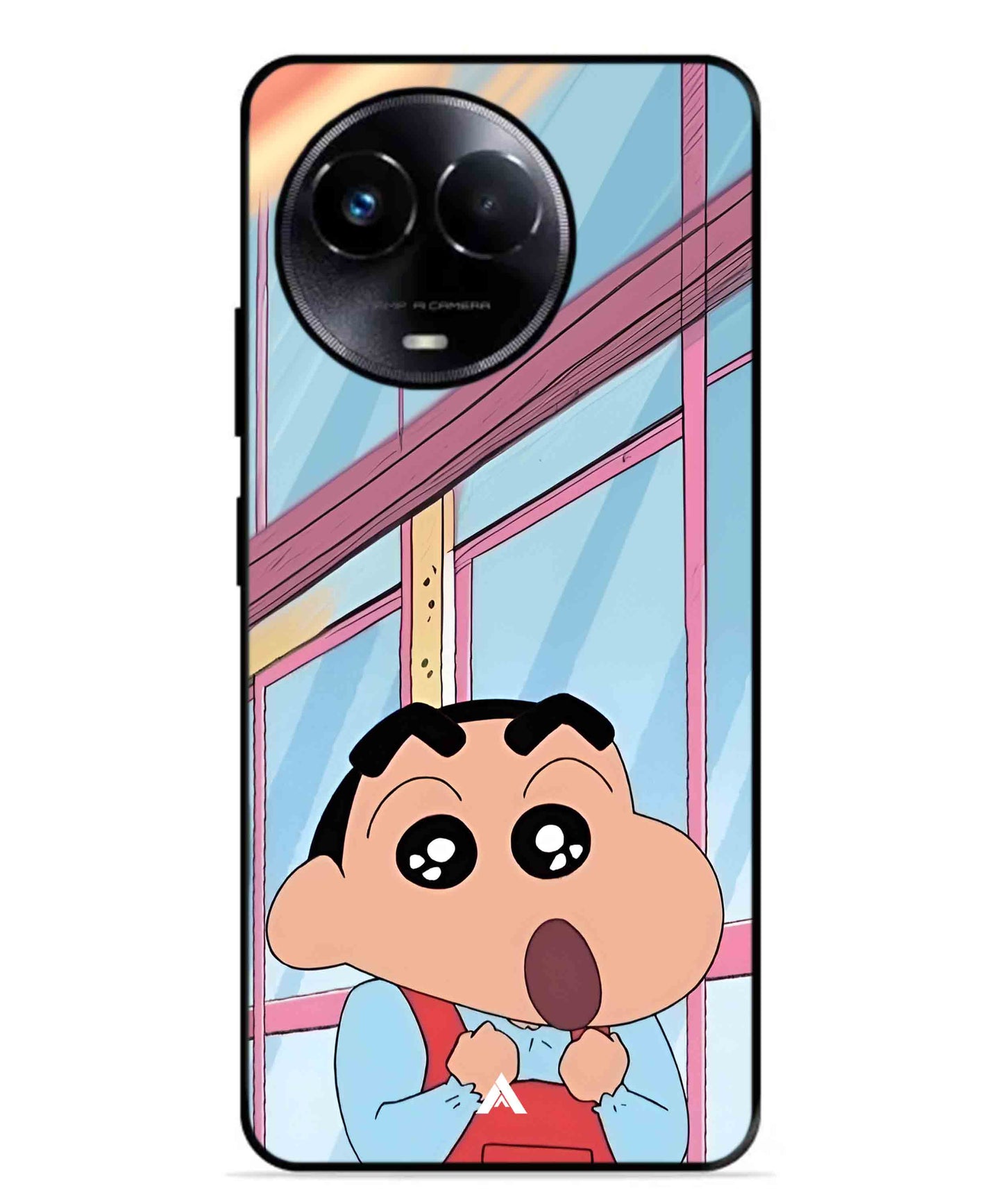 Shinchan Oouo Metal Back Cover Phone Case for Realme Narzo 60X