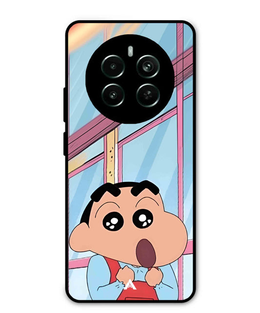 Shinchan Oouo Metal Back Cover Phone Case for Realme Narzo 70