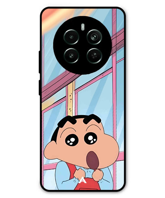 Shinchan Oouo Metal Back Cover Phone Case for Realme P1 Pro