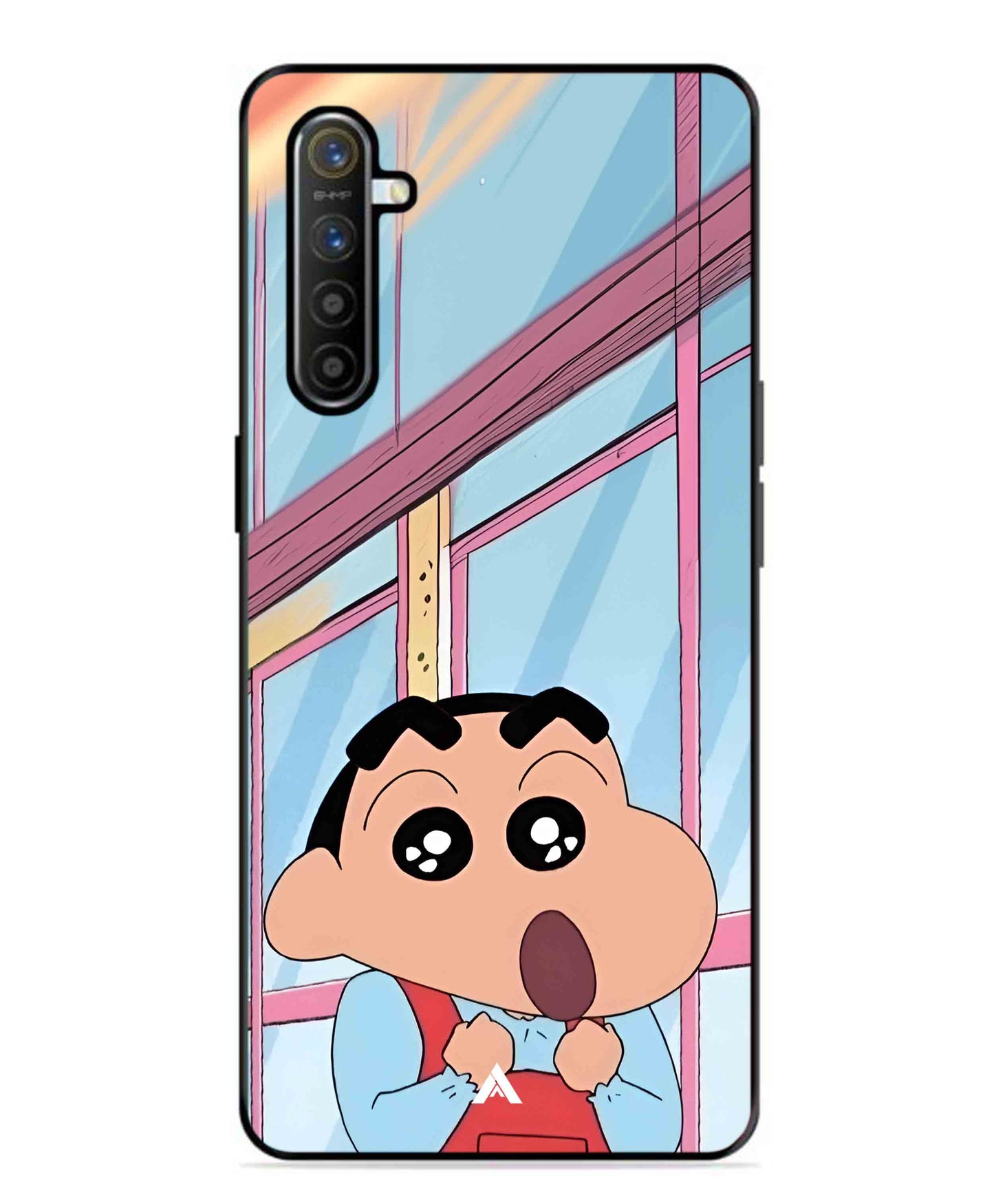 Shinchan Oouo Metal Back Cover Phone Case for Realme XT