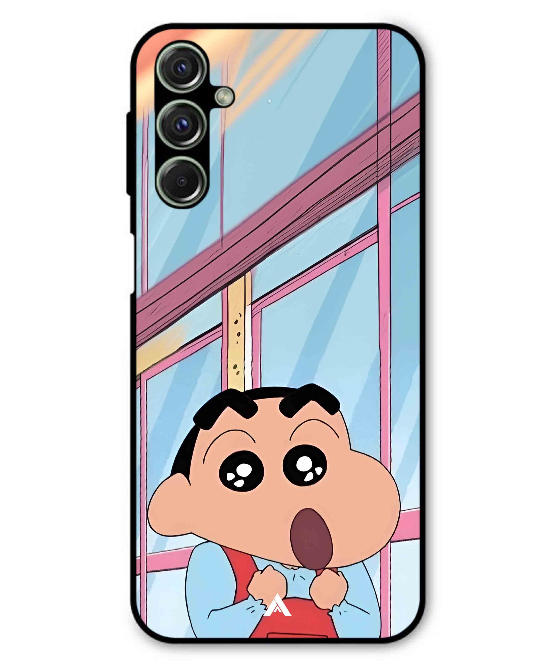 Shinchan Oouo Metal Back Cover Phone Case for Samsung Galaxy F54