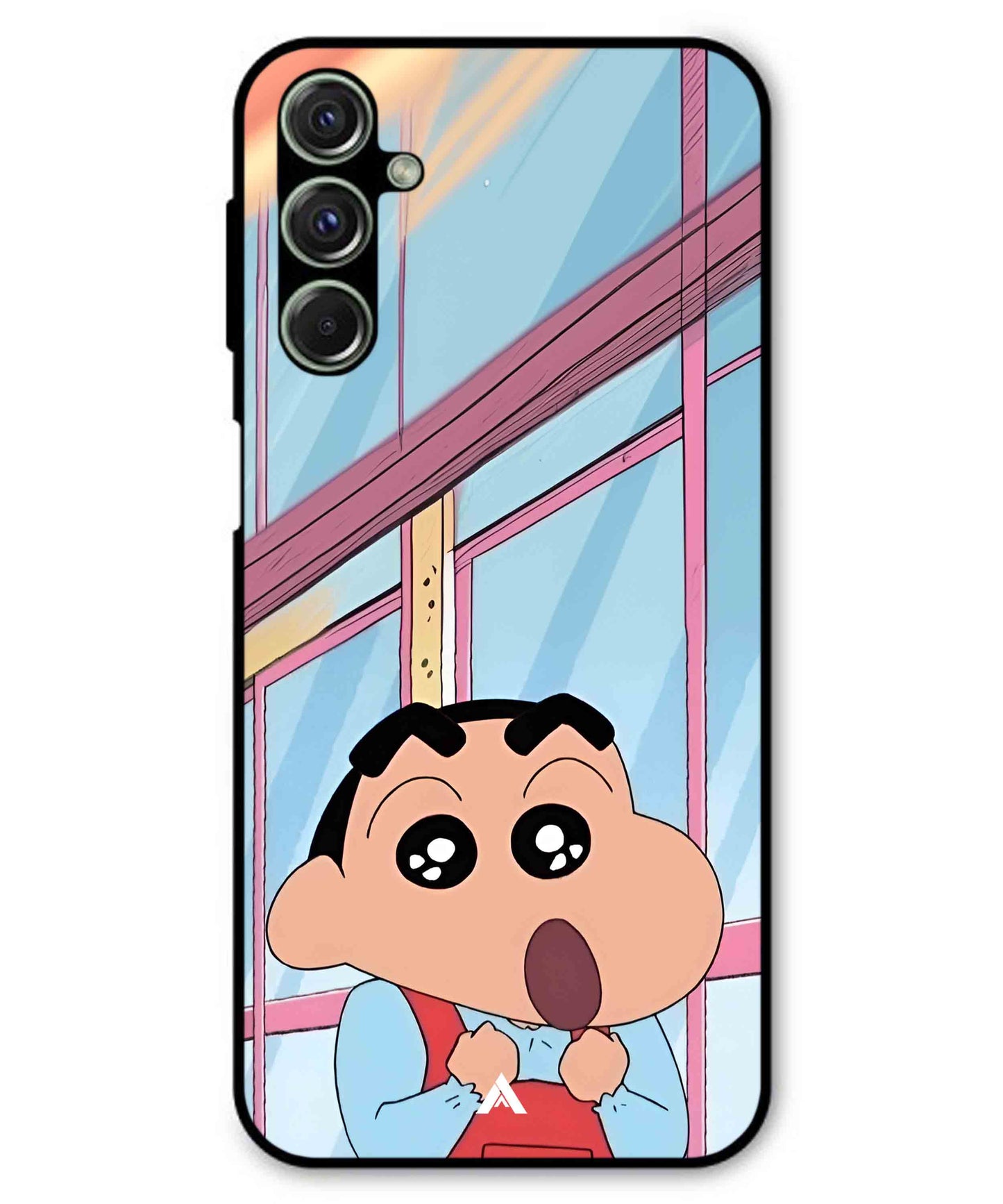 Shinchan Oouo Metal Back Cover Phone Case for Samsung Galaxy M54
