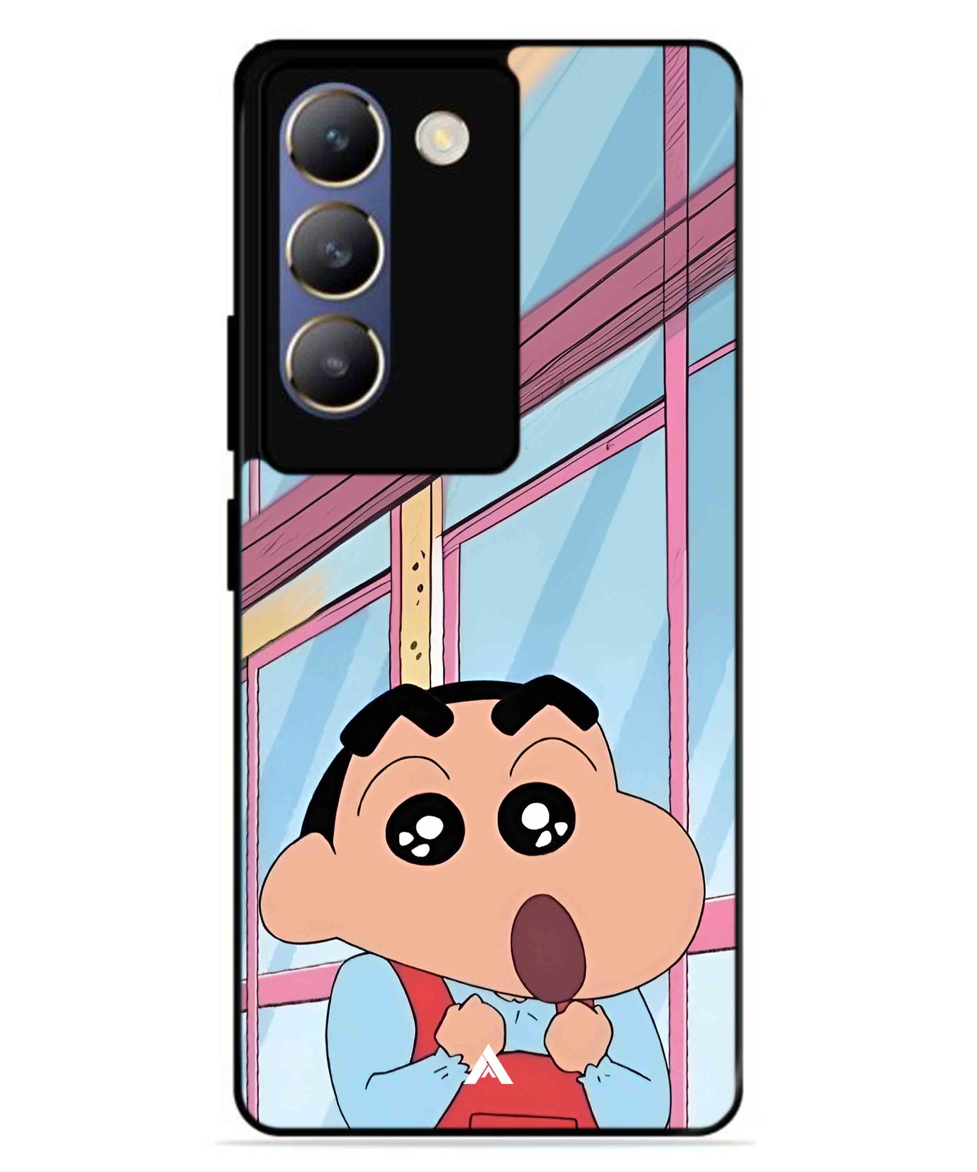 Shinchan Oouo Metal Back Cover Phone Case for Vivo T3