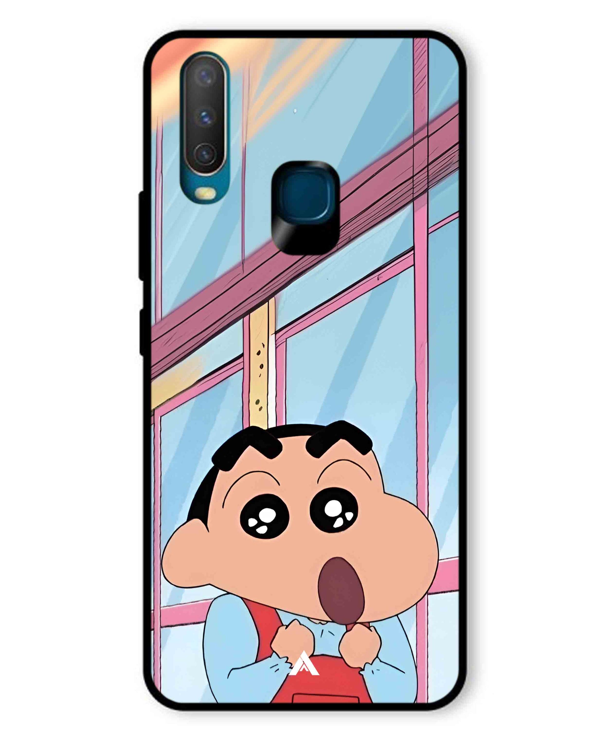 Shinchan Oouo Metal Back Cover Phone Case for Vivo U10