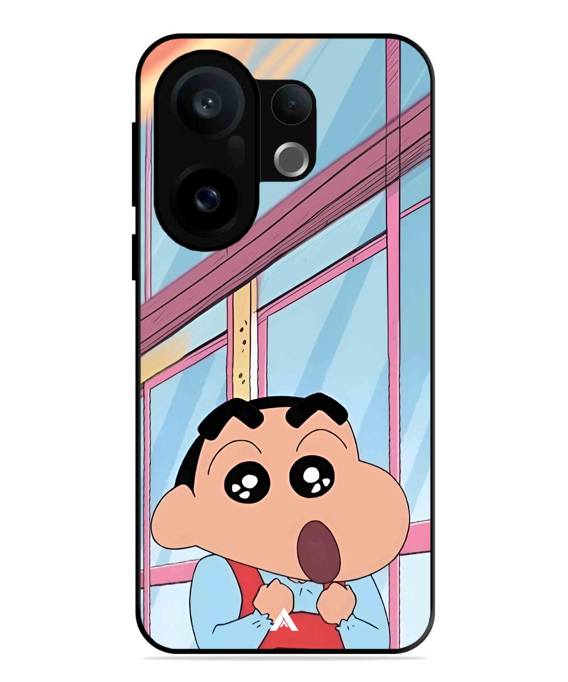 Shinchan Oouo Metal Back Cover Phone Case for Vivo X200 FE