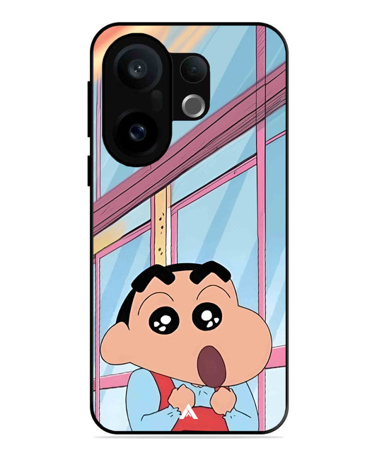 Shinchan Oouo Metal Back Cover Phone Case for Vivo X200 FE