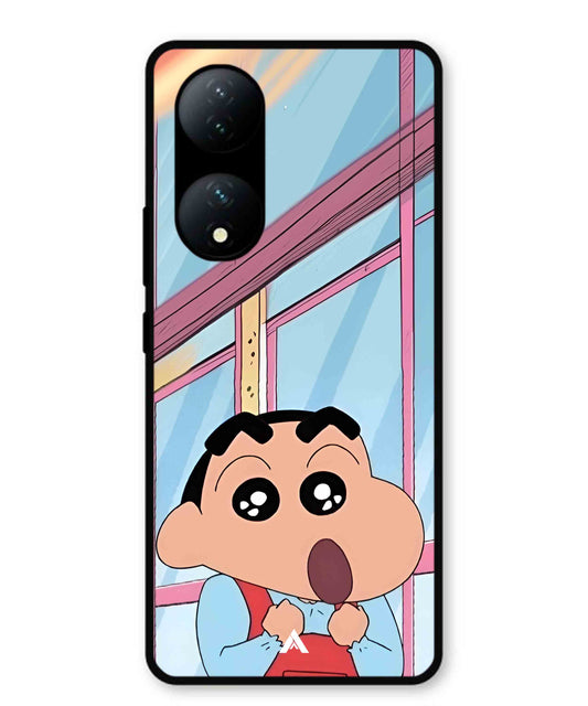 Shinchan Oouo Metal Back Cover Phone Case for Vivo Y100