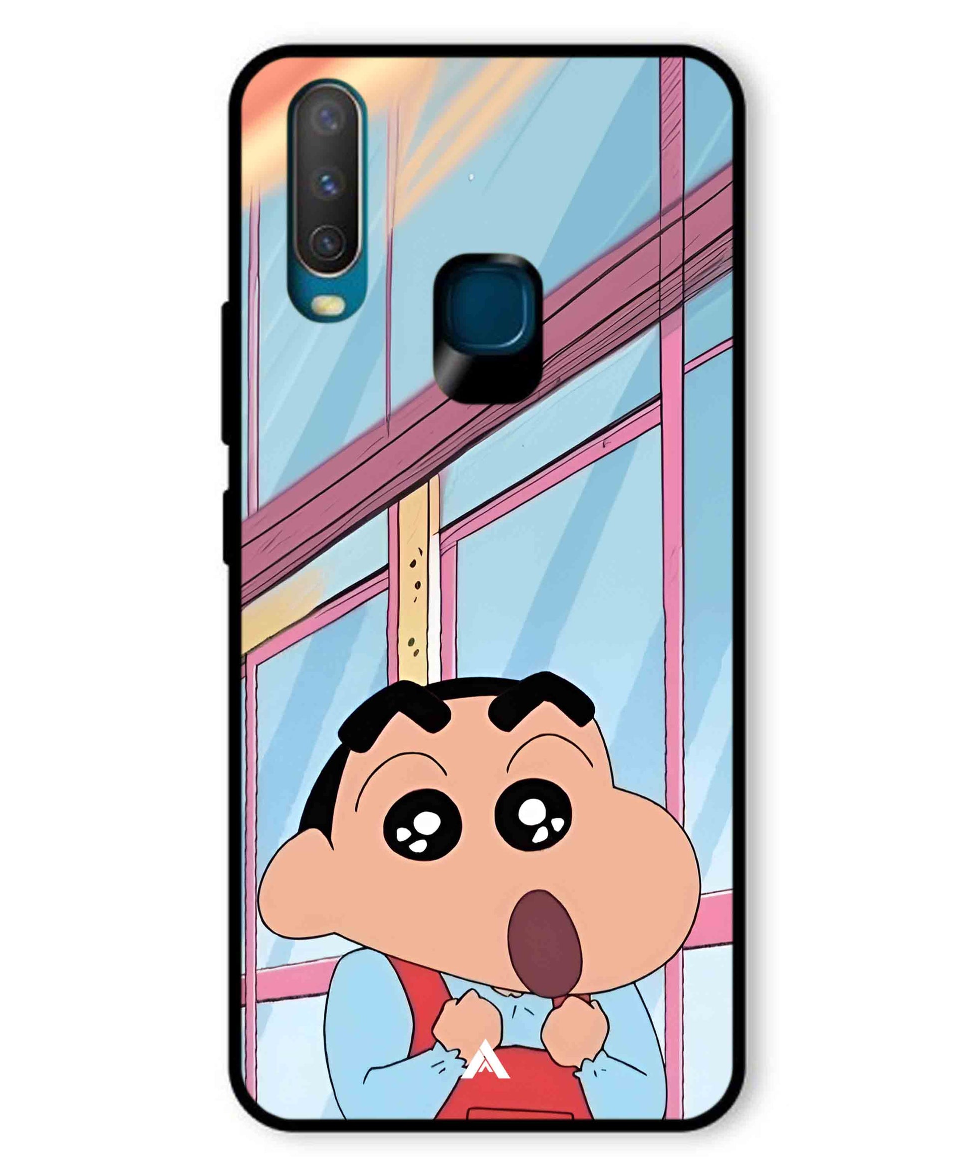 Shinchan Oouo Metal Back Cover Phone Case for Vivo Y15