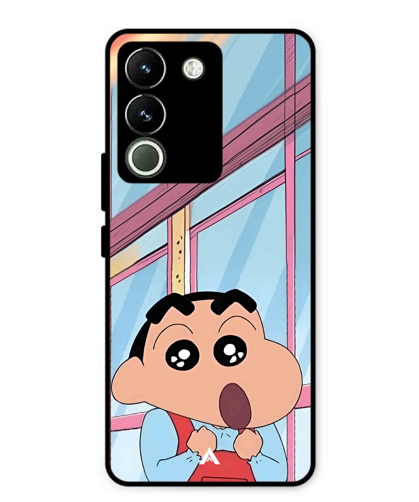 Shinchan Oouo Metal Back Cover Phone Case for Vivo Y200