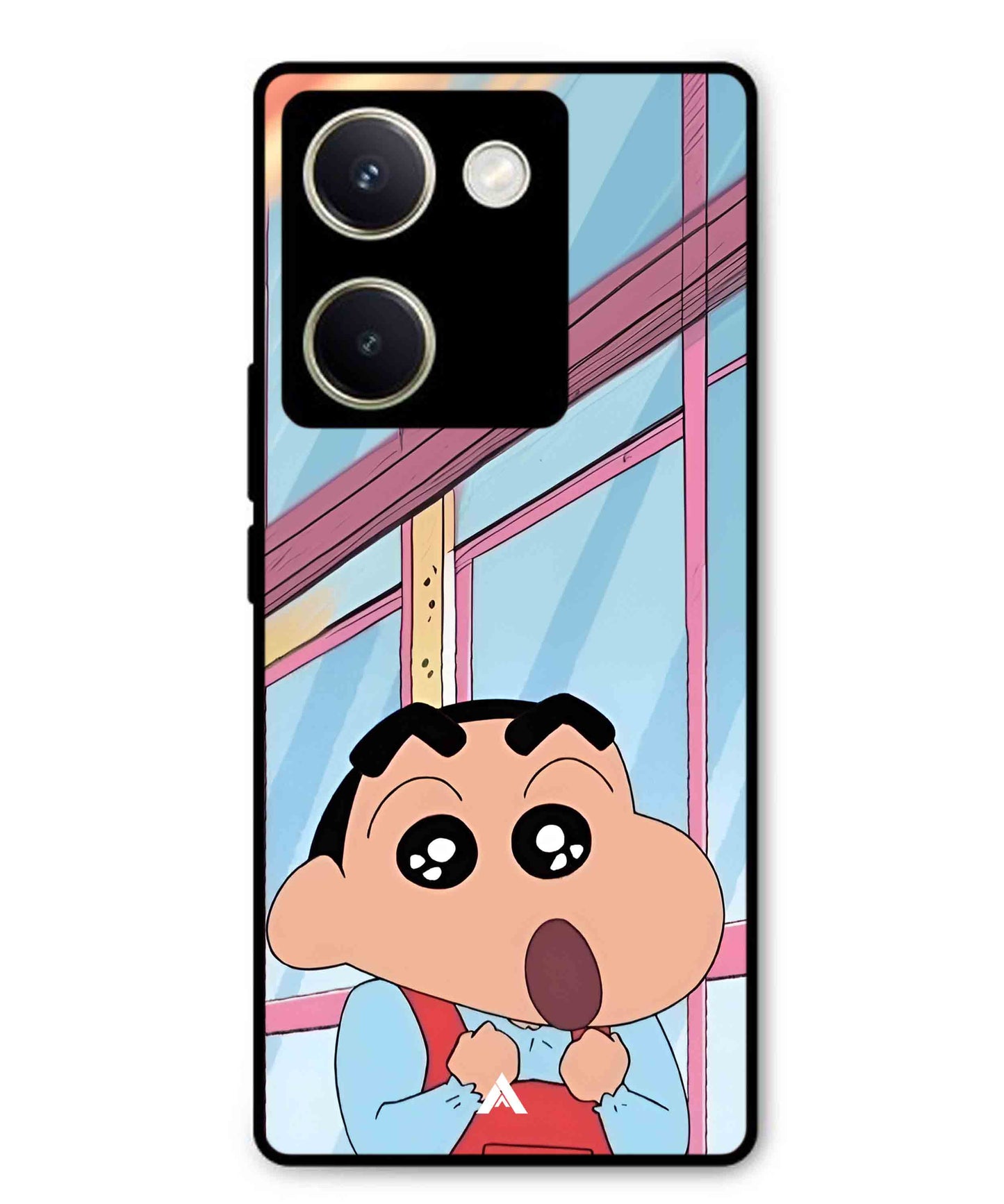 Shinchan Oouo Metal Back Cover Phone Case for Vivo Y200 Pro