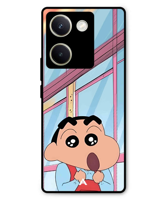 Shinchan Oouo Metal Back Cover Phone Case for Vivo Y300 Plus