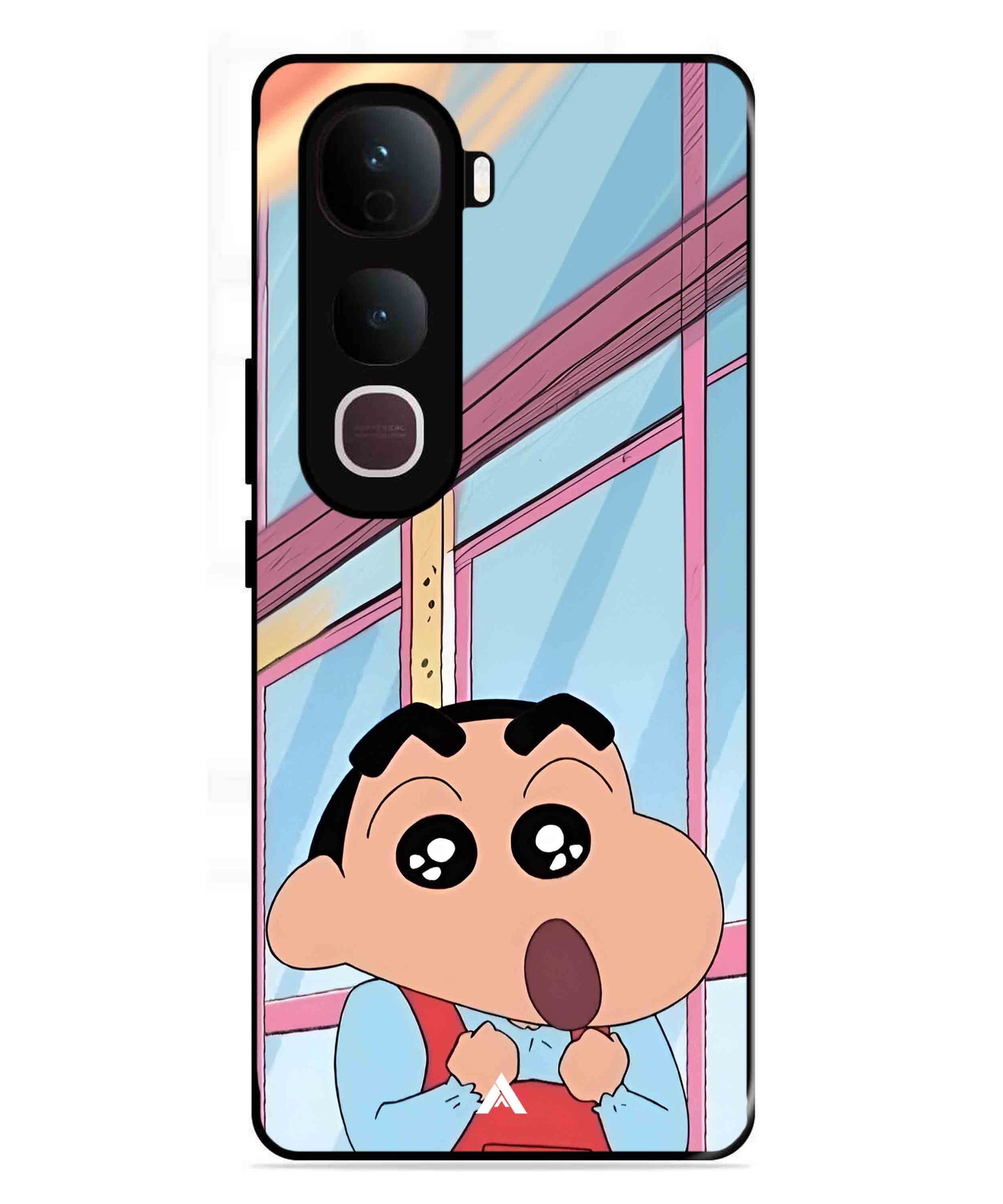 Shinchan Oouo Metal Back Cover Phone Case for Vivo Y400 Pro
