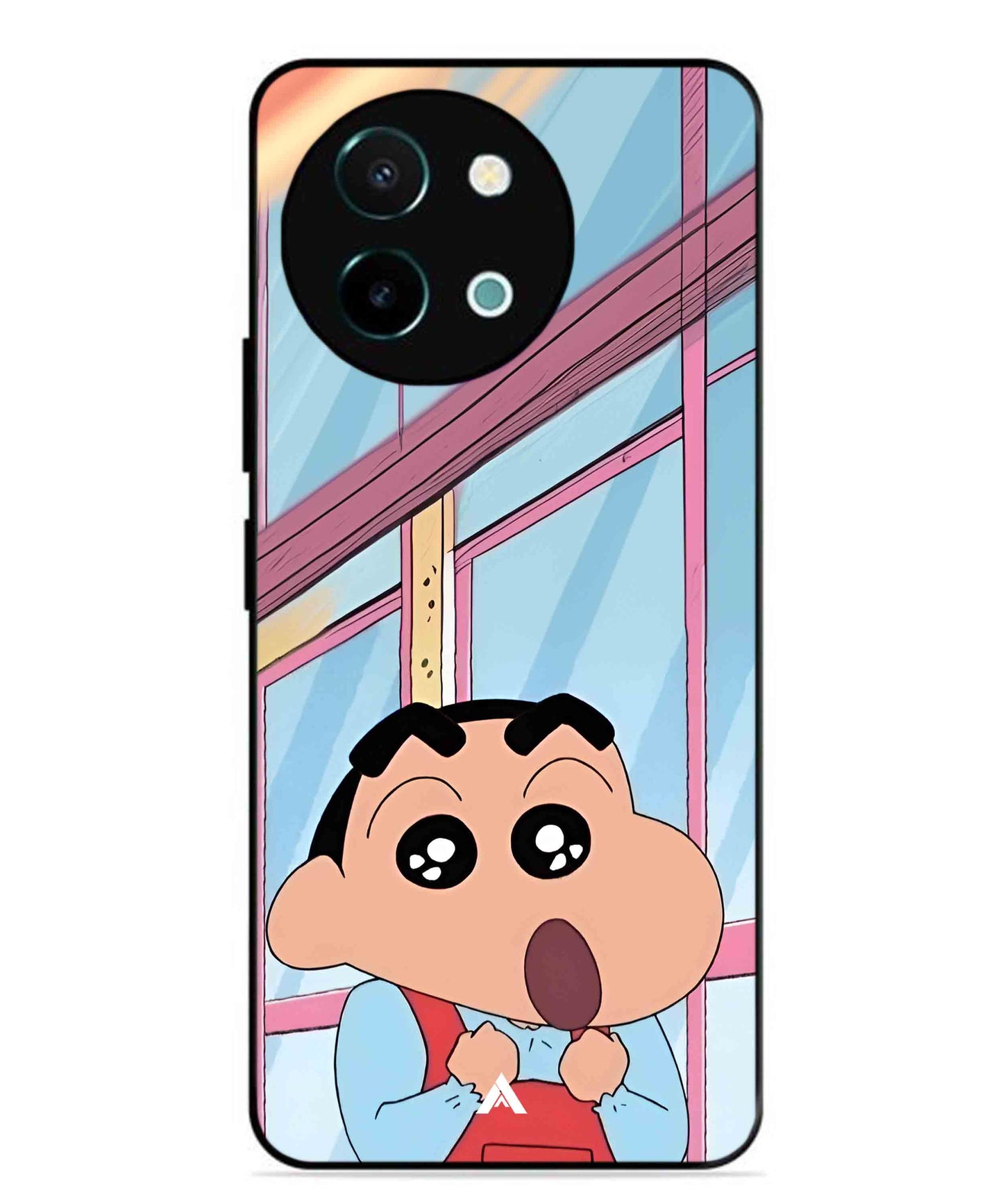 Shinchan Oouo Metal Back Cover Phone Case for Vivo Y58