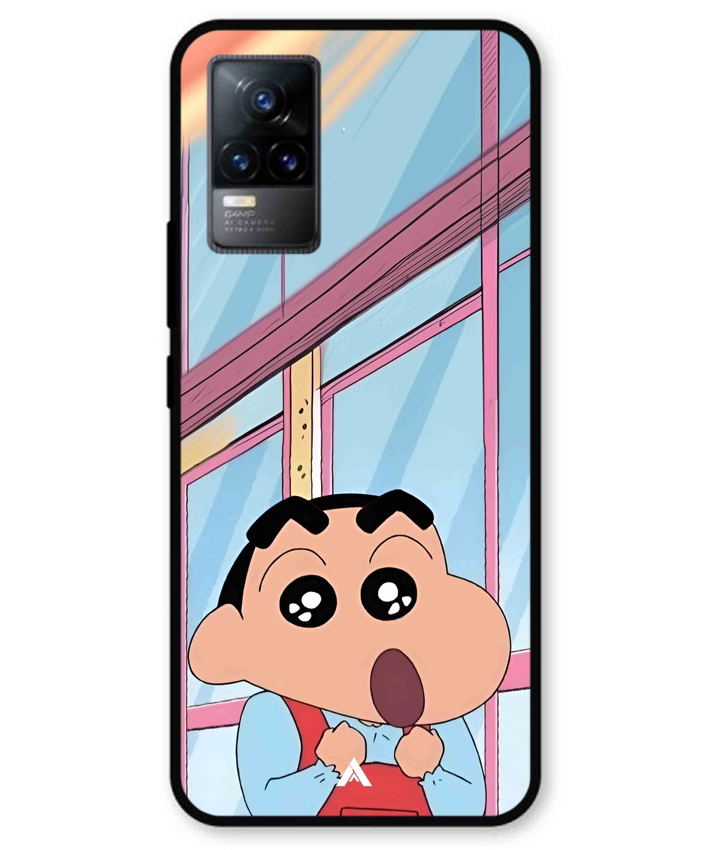 Shinchan Oouo Metal Back Cover Phone Case for Vivo Y73