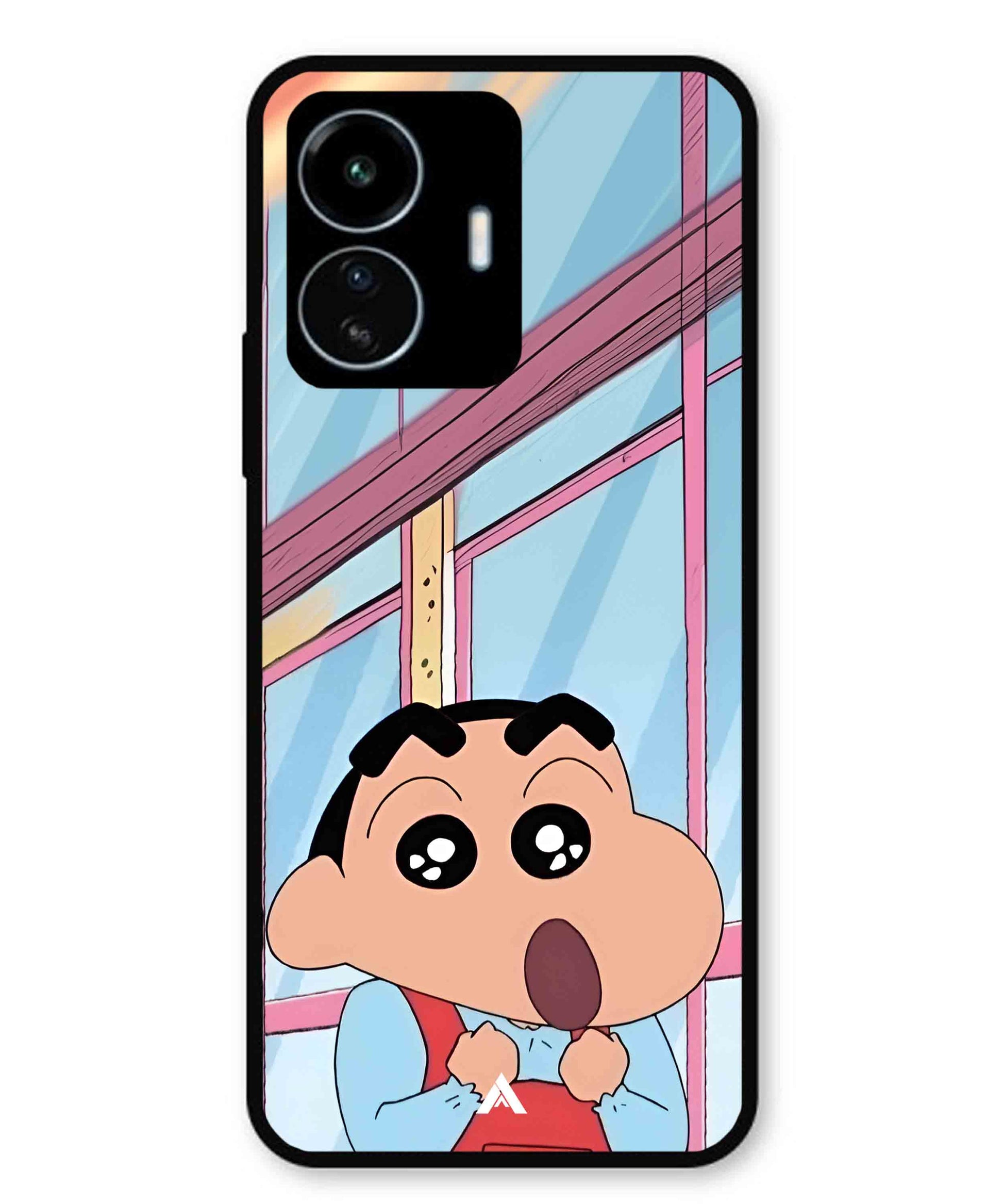 Shinchan Oouo Metal Back Cover Phone Case for Vivo Y77