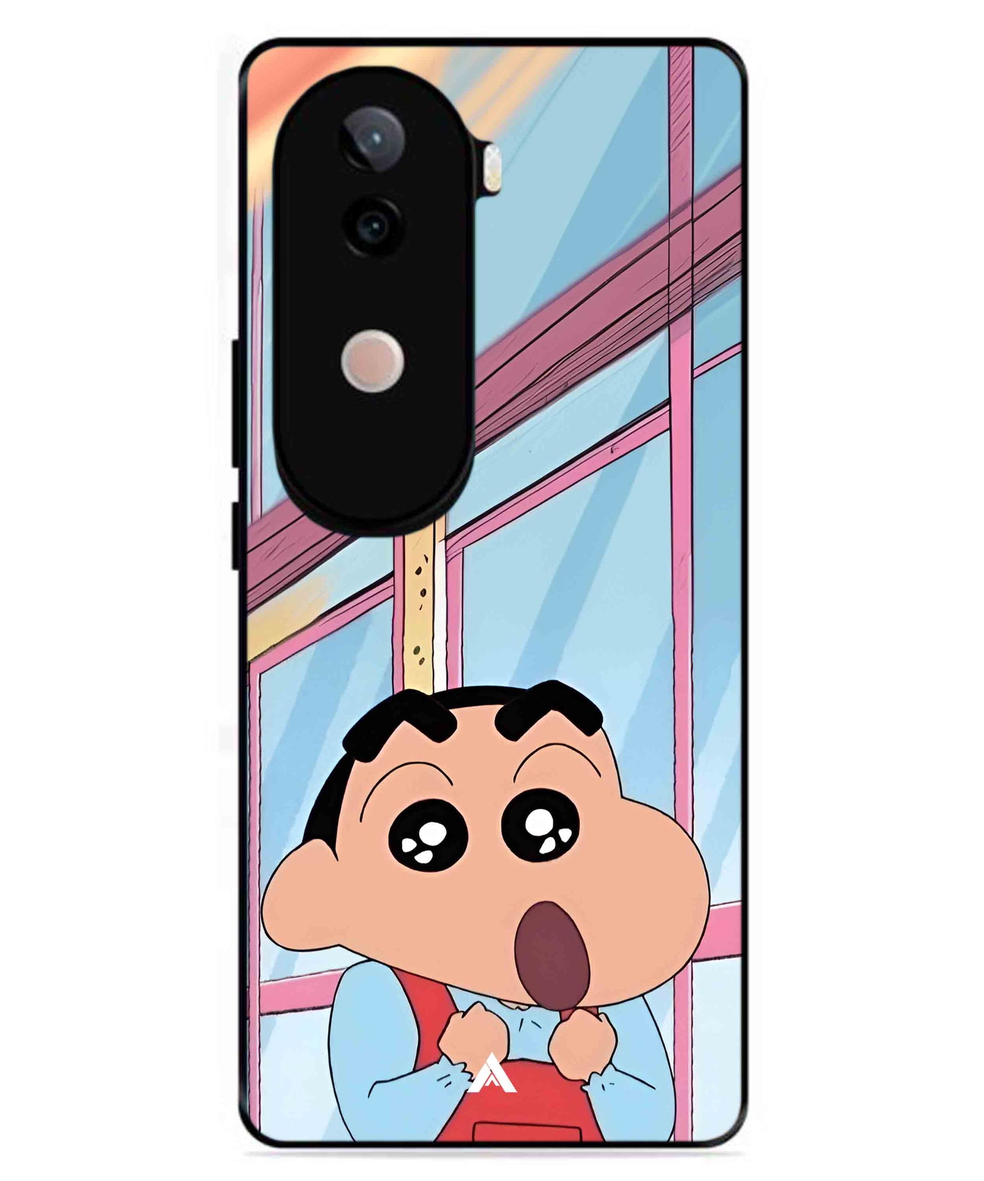 Shinchan Oouo Metal Back Cover Phone Case for Vivo v40e