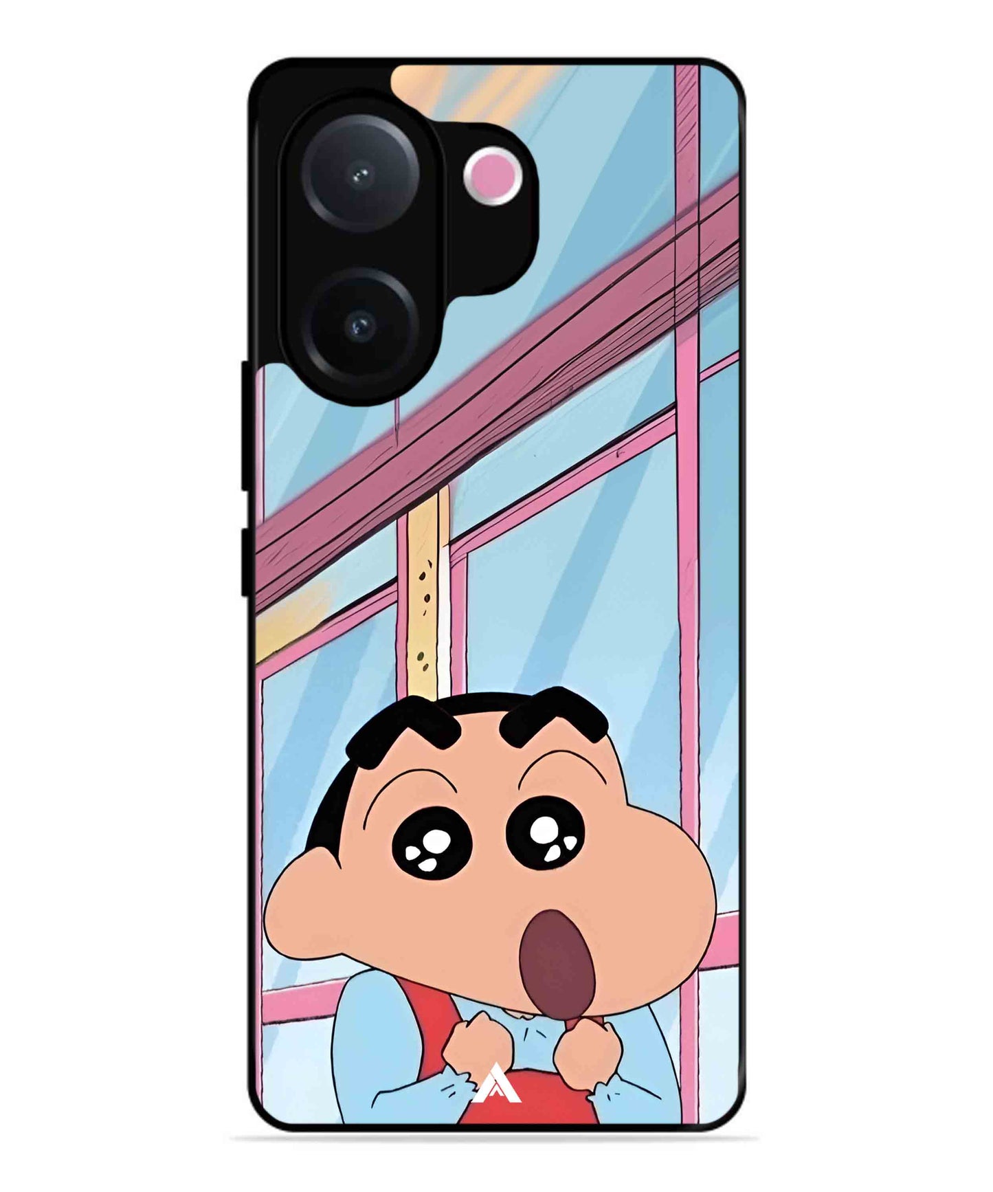 Shinchan Oouo Metal Back Cover Phone Case for Vivo v60e