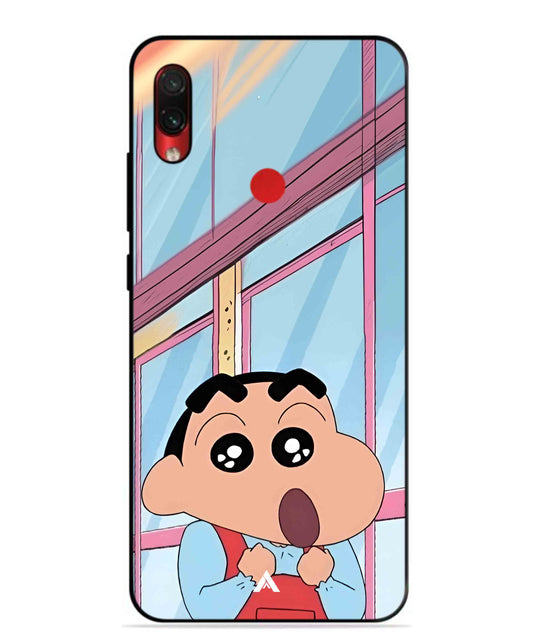 Shinchan Oouo Metal Back Cover Phone Case for Xiaomi Redmi Note 7